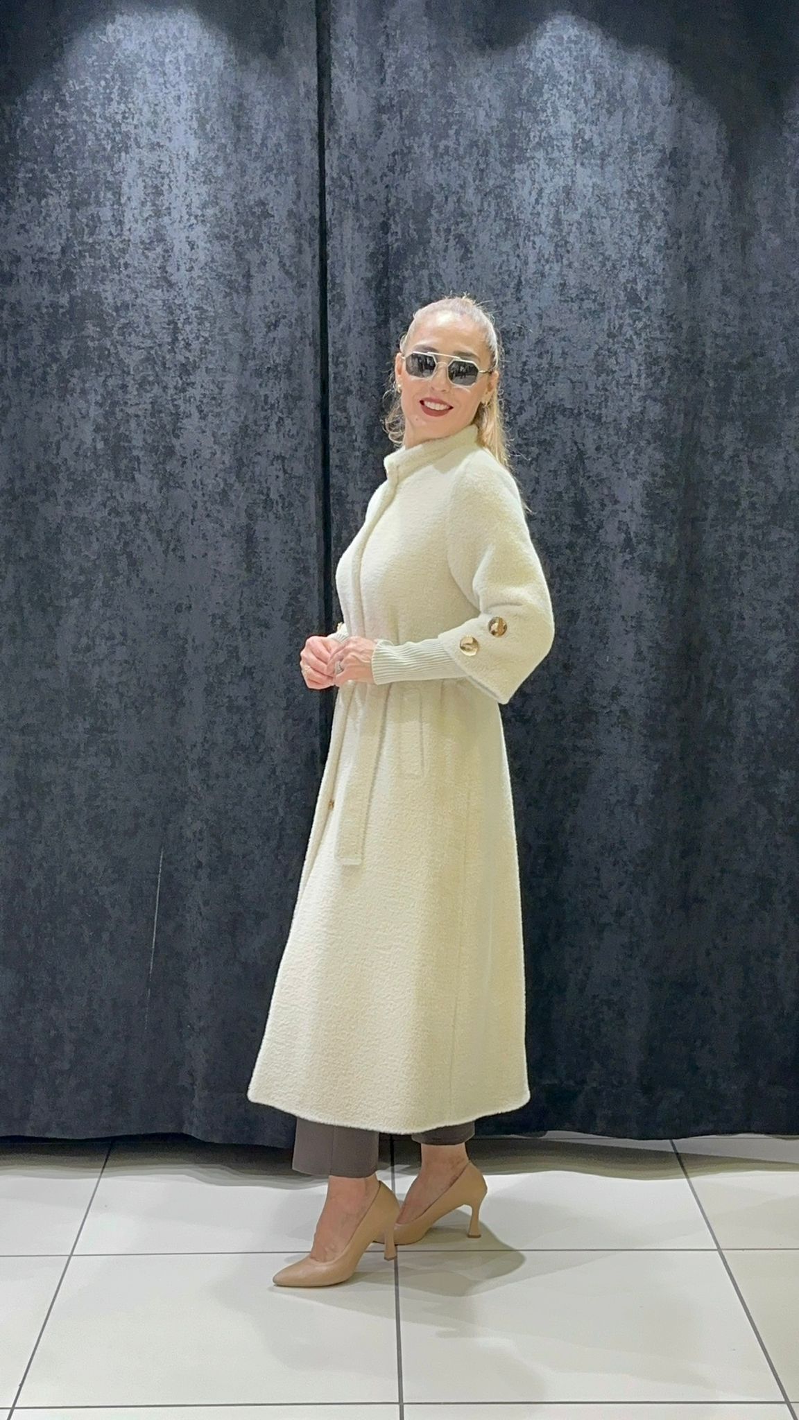 ANGORA KABAN ÇITÇIT DETAY KOL UCU TRİKO RİBANA 