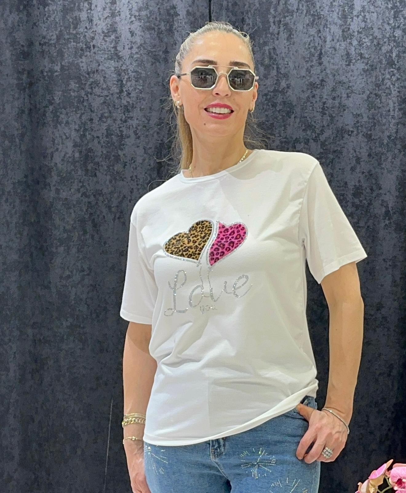 LEOPAR KALP LOVE PENYE TUNİK