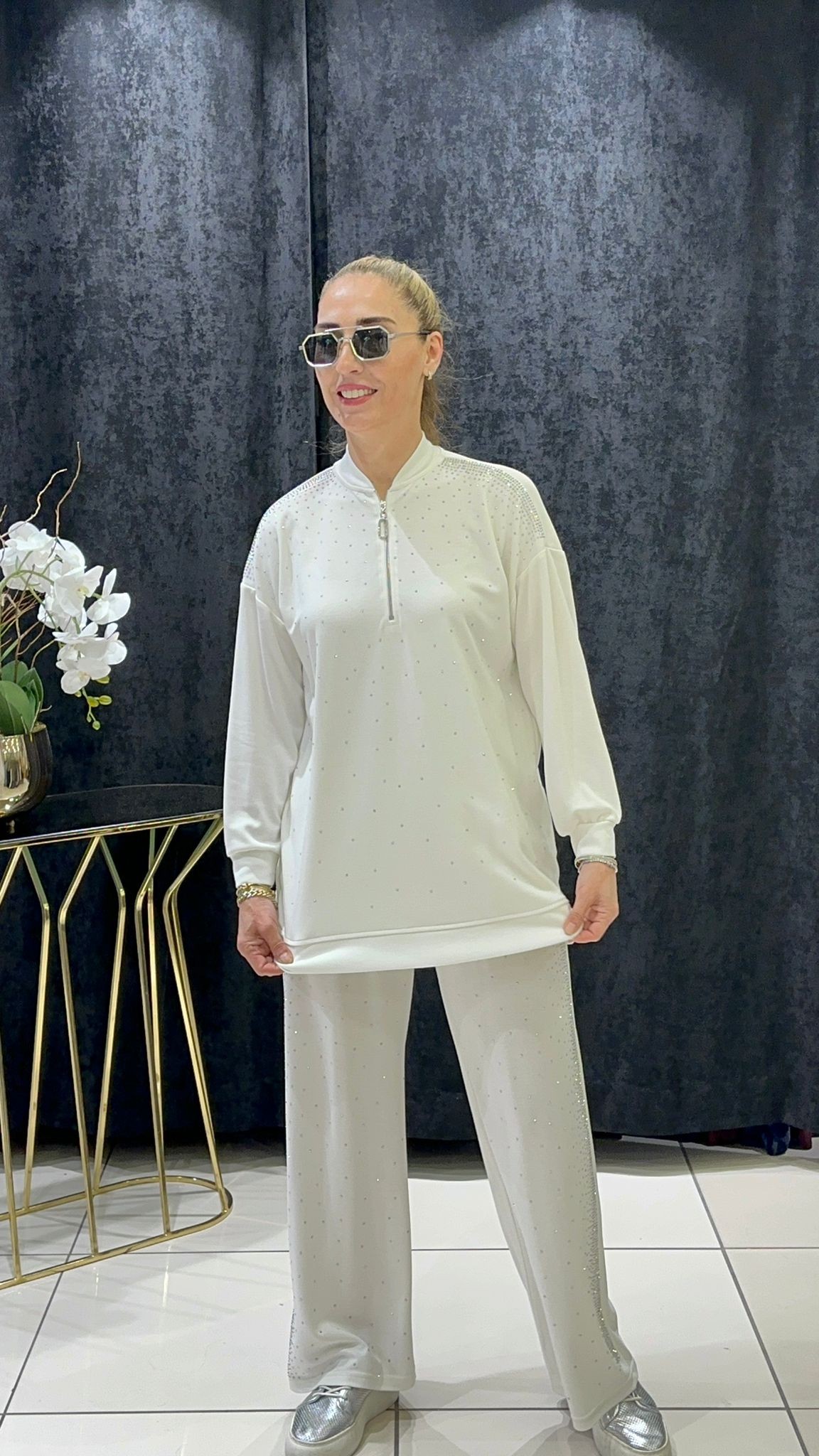 OYSHO TEŞDETAYLI  PANTOLONLU TAKIM