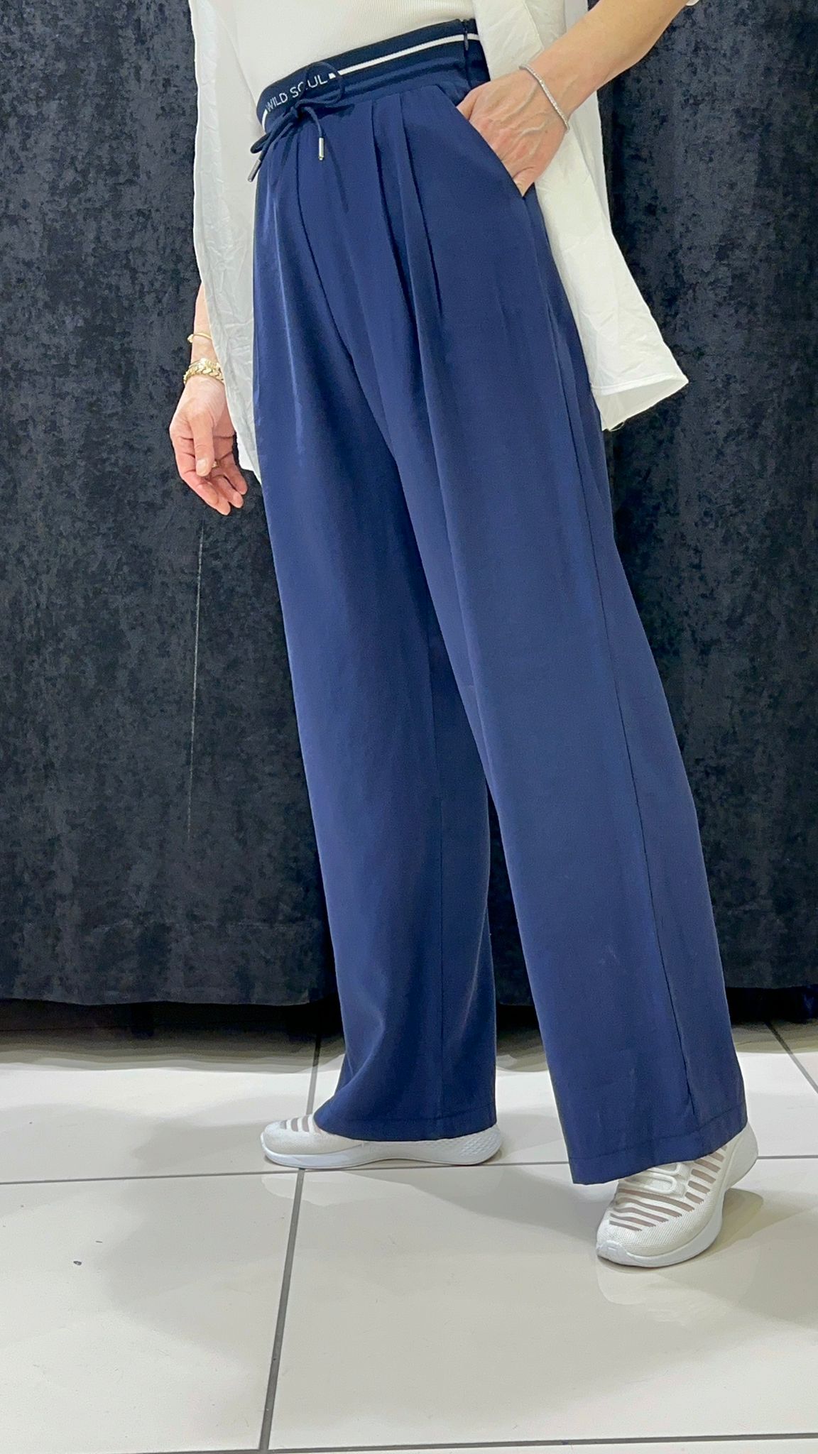 QUPRA TENSEL PALAZZO PANTOLON BELİ RİBANA DETAY - LACI