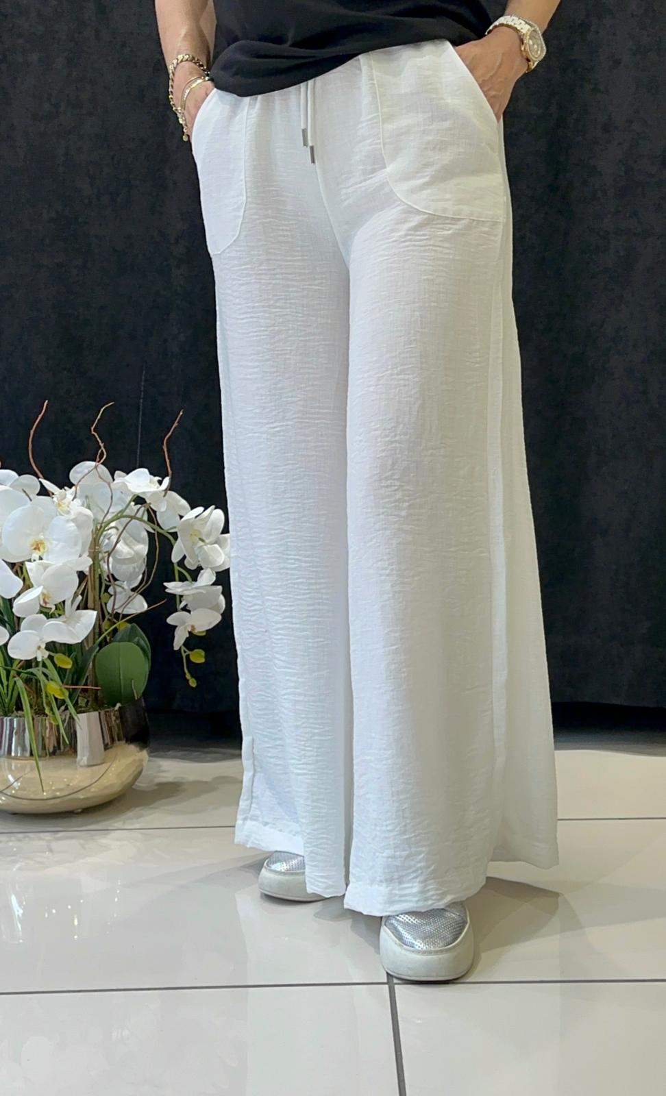 GENİŞ KEMERLİ CEPLİ BOLPAÇA PANTOLON