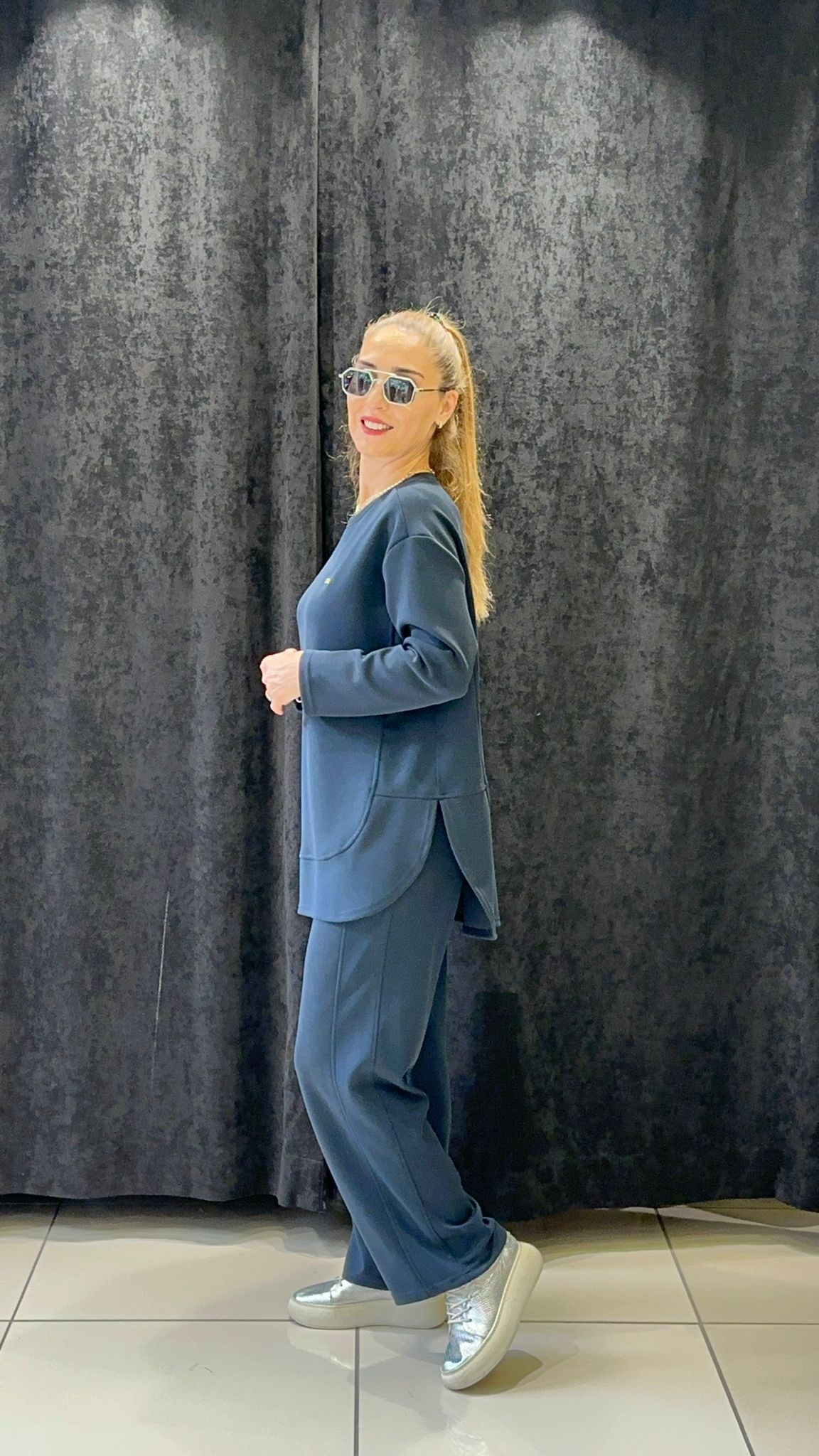 OYSHOO TAKIM PANTOLON BELİ LASTİKLİ VE CEPLİ  - LACI