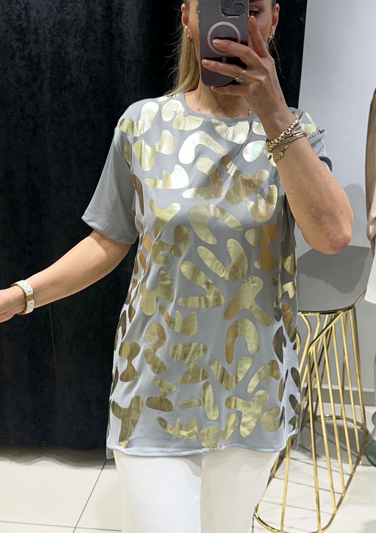 QUEEN VARAK VASKI DETAYLI TUNİK