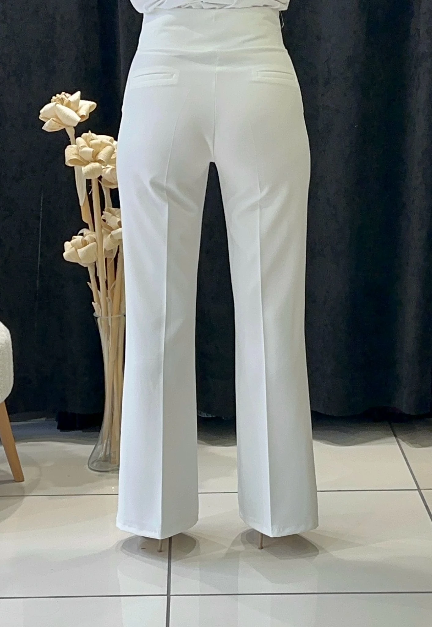 YÜKSEK BEL KALIN KEMER İSPANYOLPAÇA PANTOLON