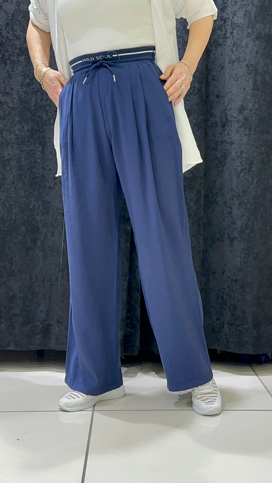 QUPRA TENSEL PALAZZO PANTOLON BELİ RİBANA DETAY - LACI