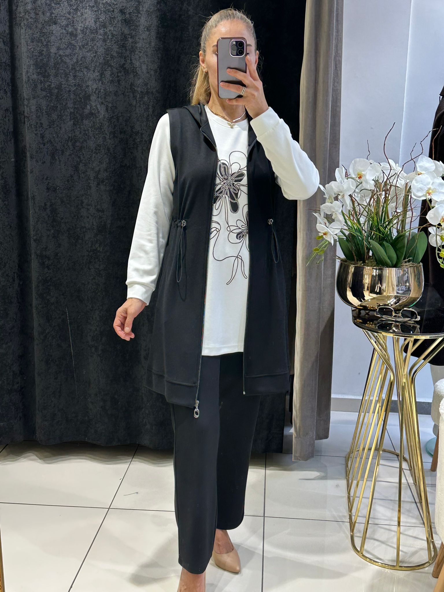 ÖRME PENYE DİJİTAL BASKI DETAY YEKLİ ÜÇLÜ TAKIM 