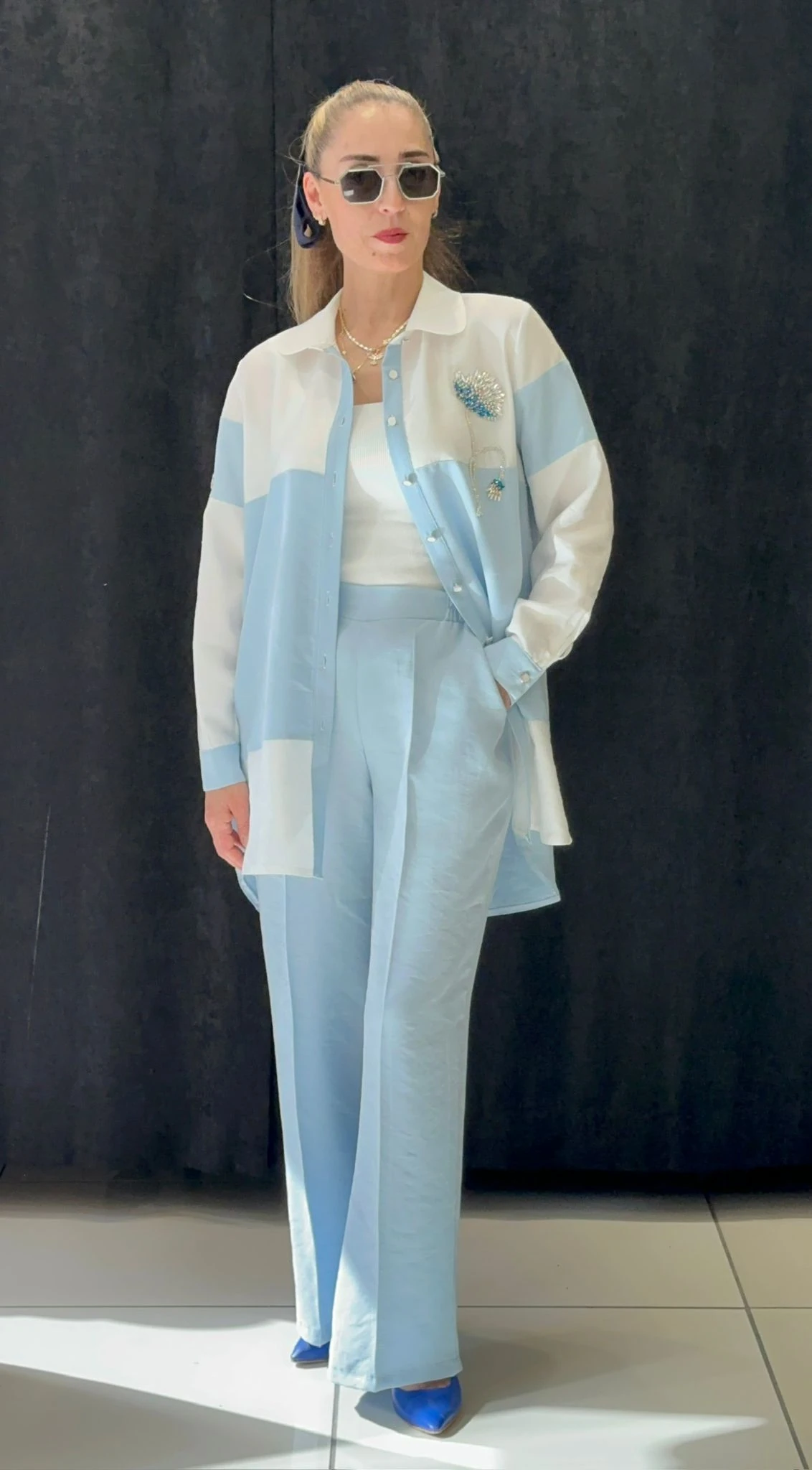 TENSEL TUNİK PANTOLON TAKIM 