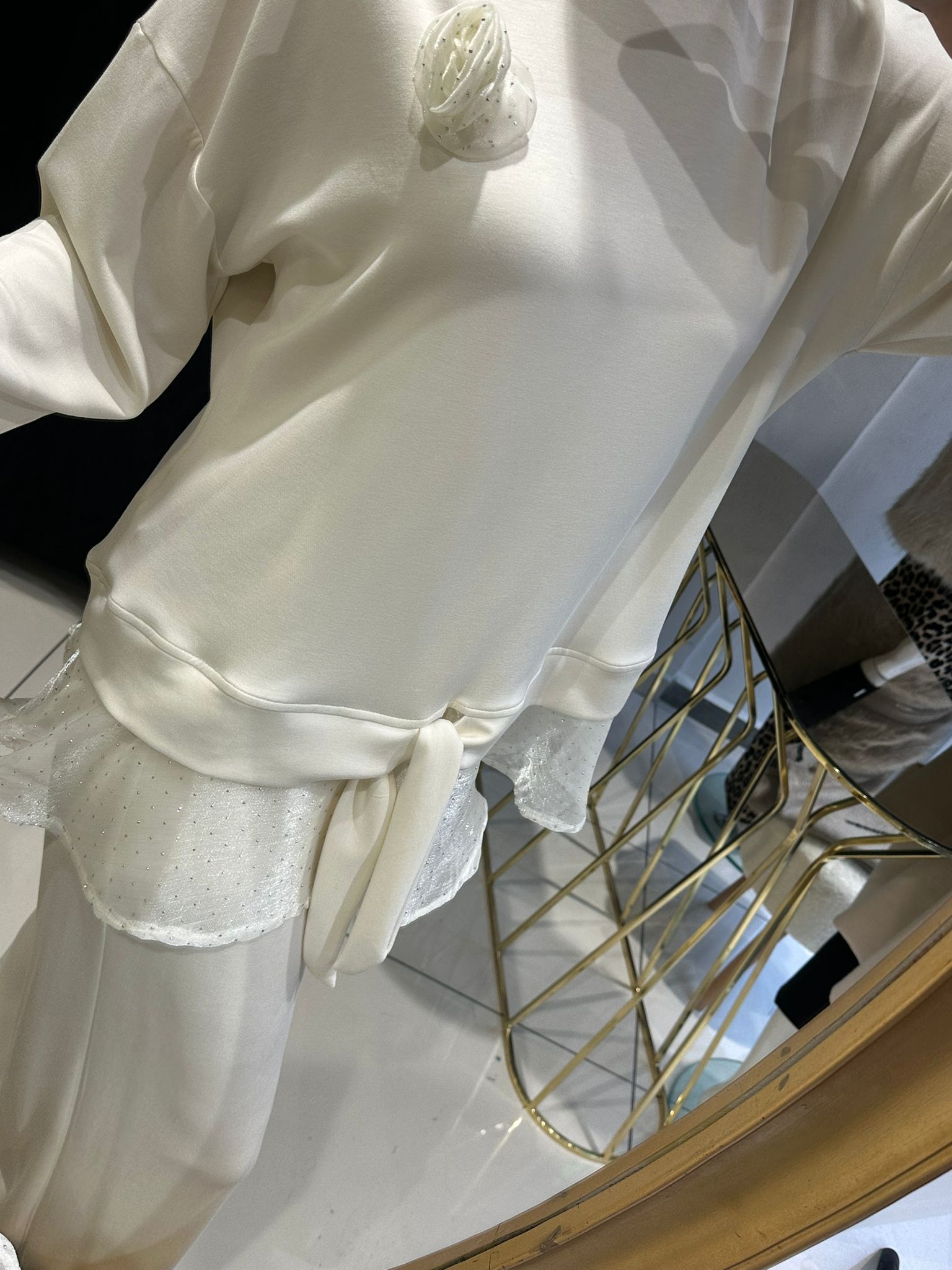 OYSHO ORGANZE DETAY PANTOLONLU İKİLİ TAKIM 