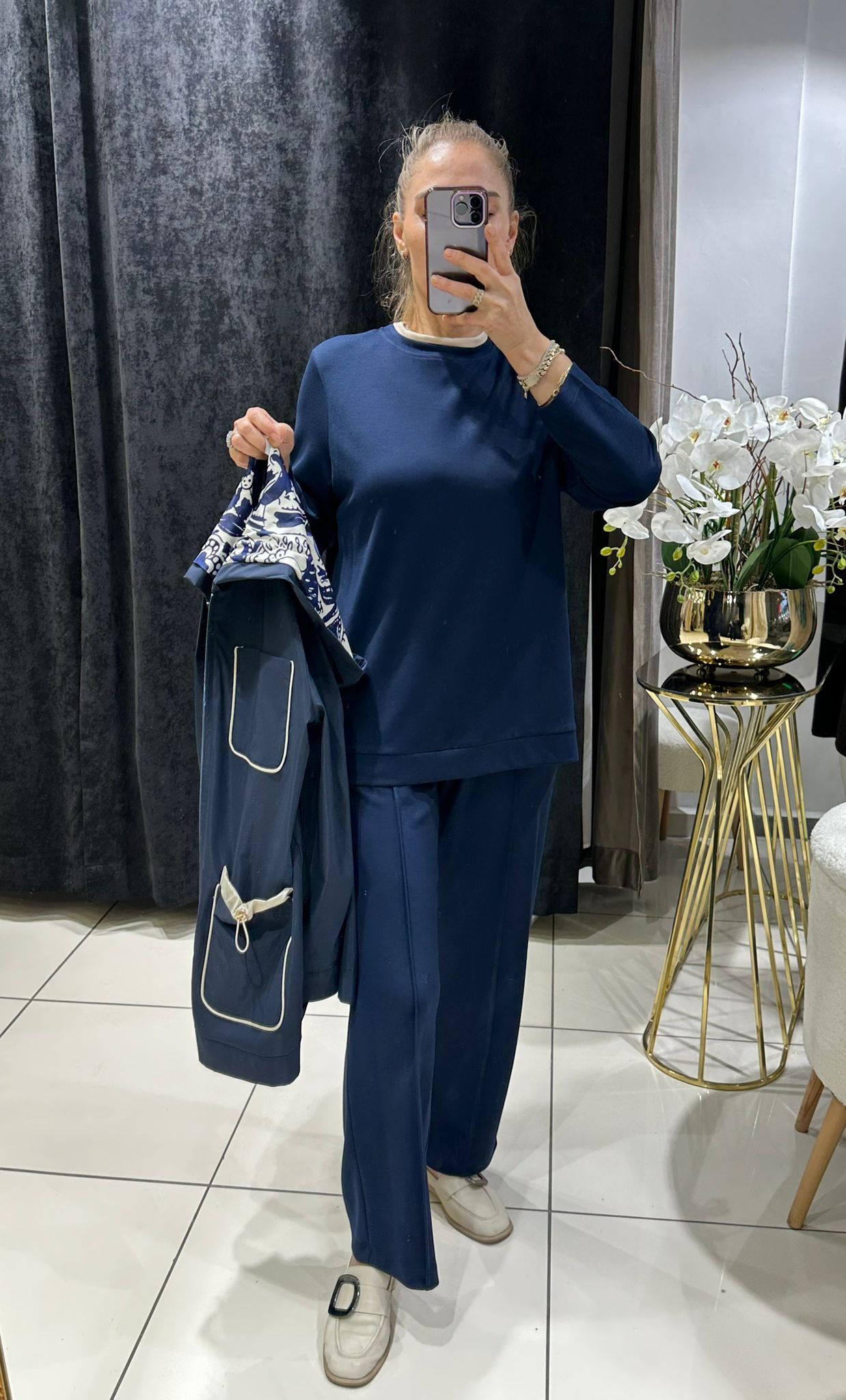 YAĞMURLUK BAMBIR  CEKET DETAYLI ÜÇLÜ TAKIM  - LACI