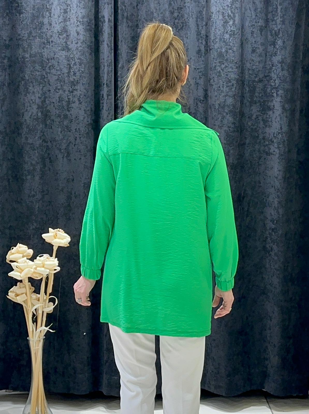 BAMBU TENSEL YAKA TAŞ DETAYLI KAP