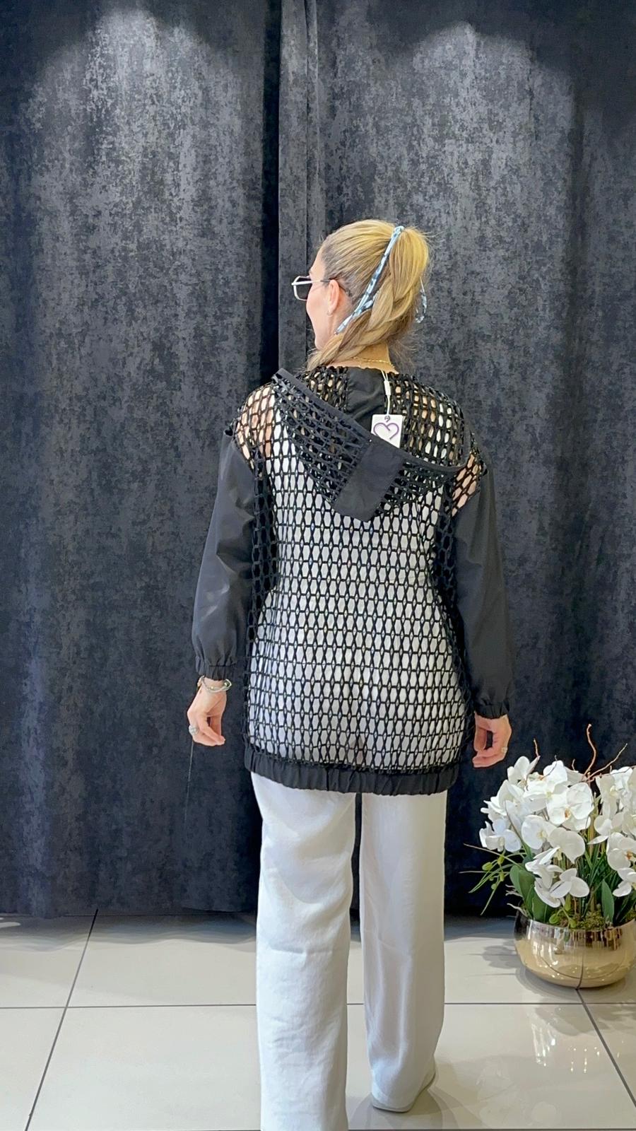 FİLE CEKET TENSEL GARNİLİ 