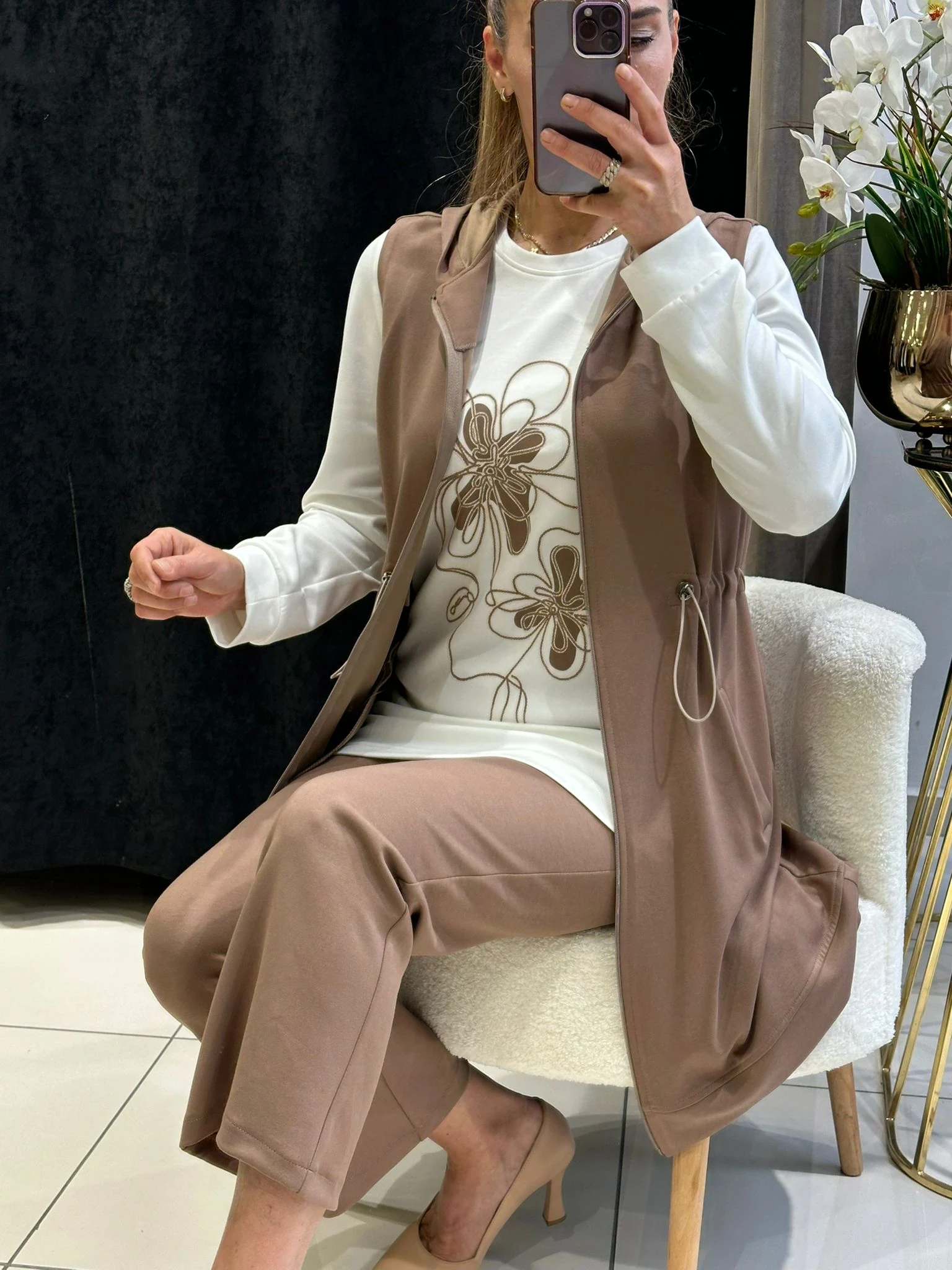 ÖRME PENYE DİJİTAL BASKI DETAY YEKLİ ÜÇLÜ TAKIM 