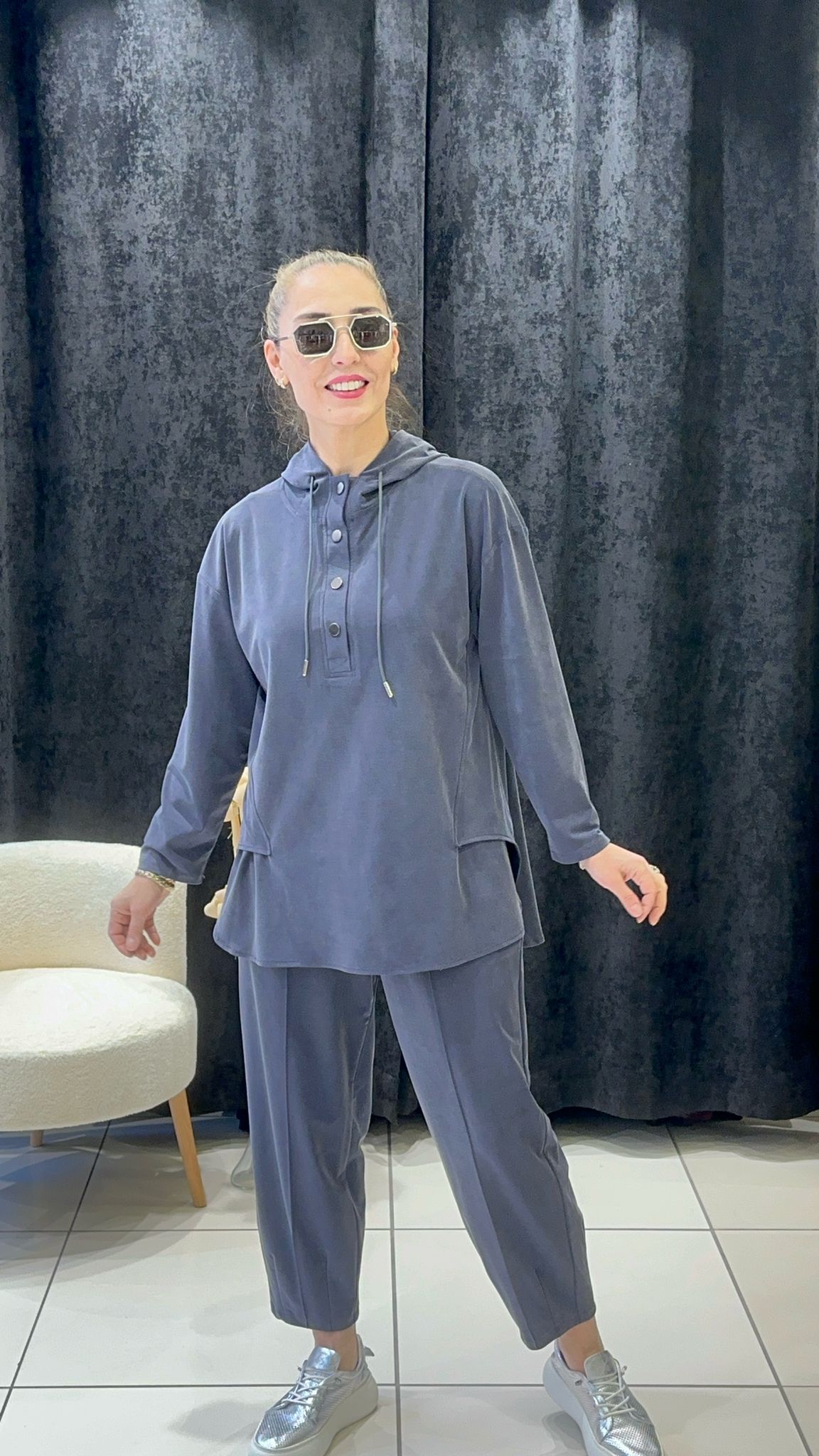 OYSHOO TAKIM PANTOLON BELİ LASTİKLİ VE CEPLİ 