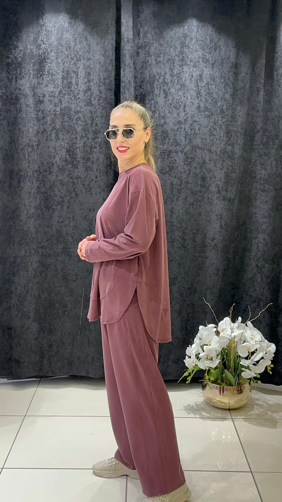 OYSHOO TAKIM PANTOLON BELİ LASTİKLİ VE CEPLİ 