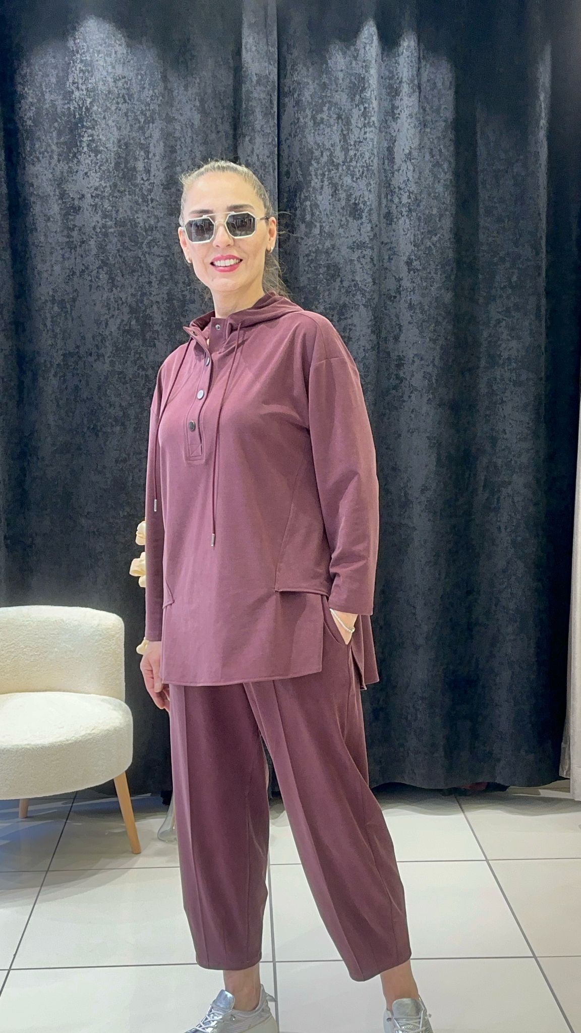 OYSHOO TAKIM PANTOLON BELİ LASTİKLİ VE CEPLİ 