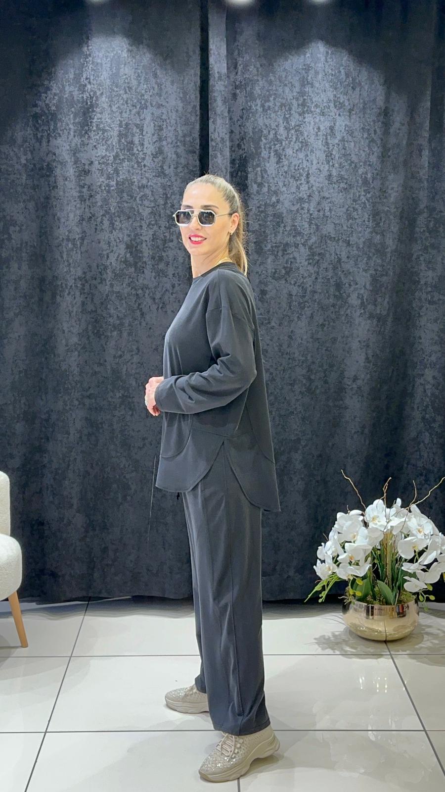 OYSHOO TAKIM PANTOLON BELİ LASTİKLİ VE CEPLİ 