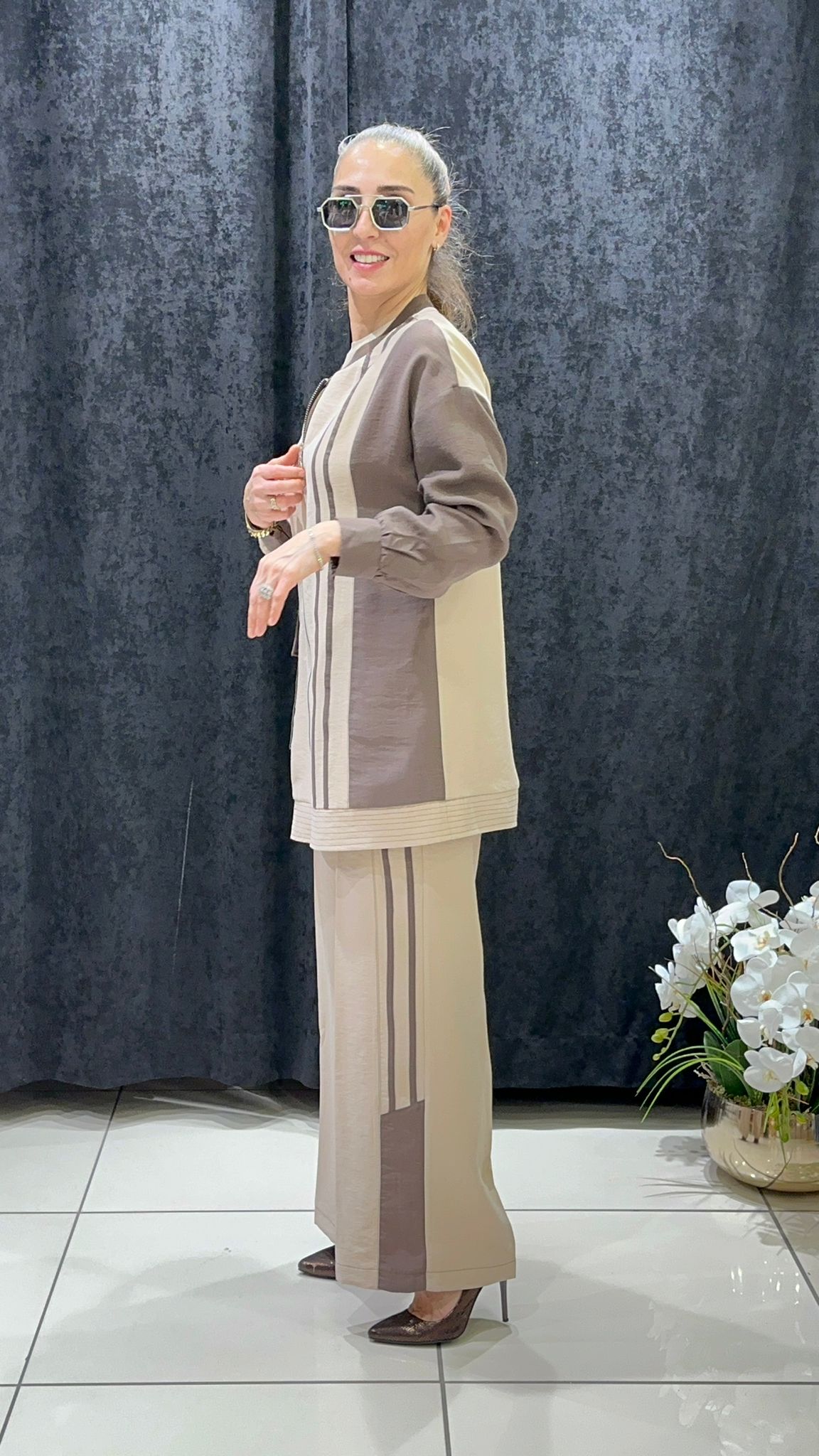 TENSEL BAMIR CEKET BOL PAÇA PANTOLONLU ÜÇLÜ TAKIM