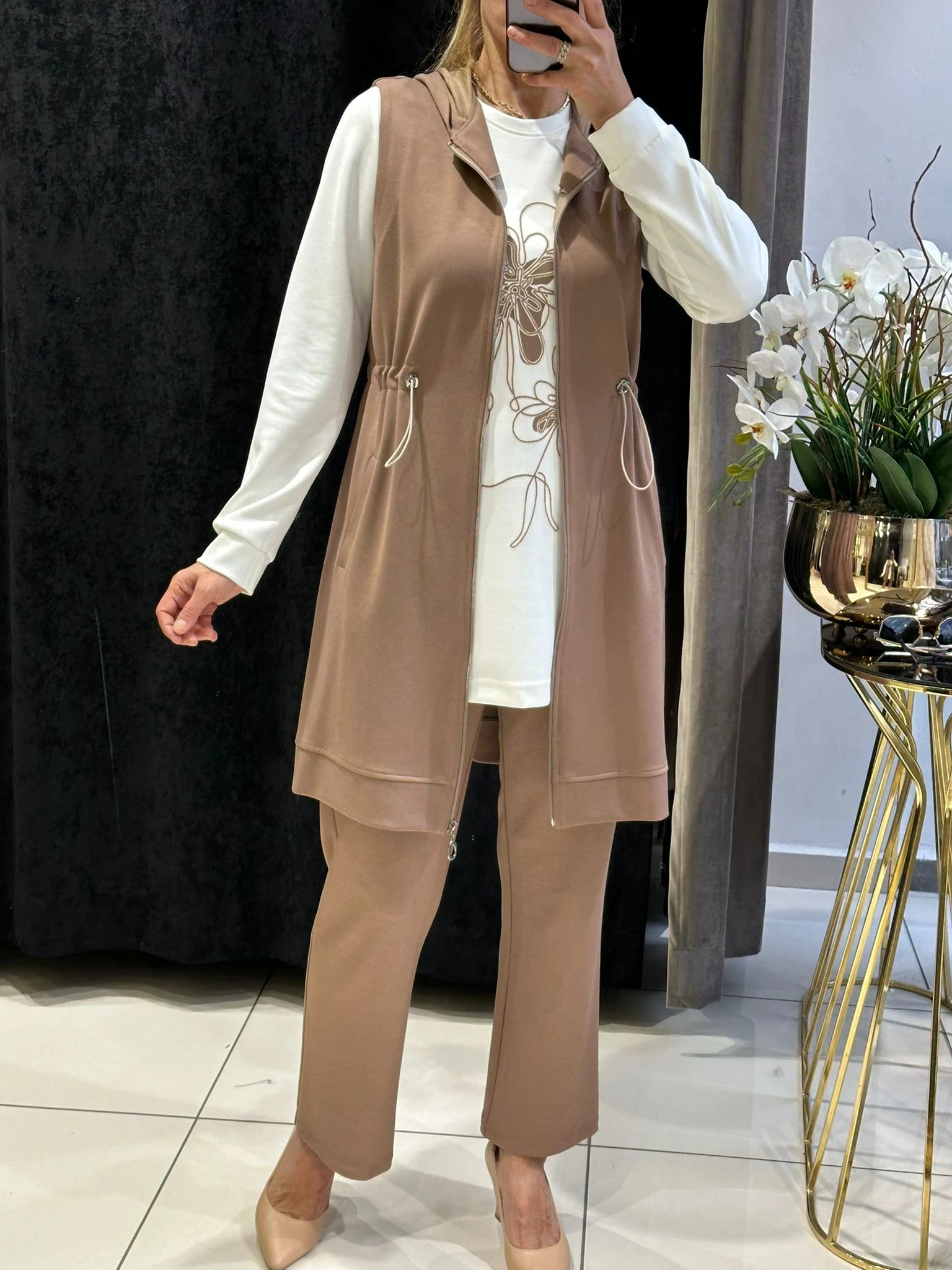 ÖRME PENYE DİJİTAL BASKI DETAY YEKLİ ÜÇLÜ TAKIM 