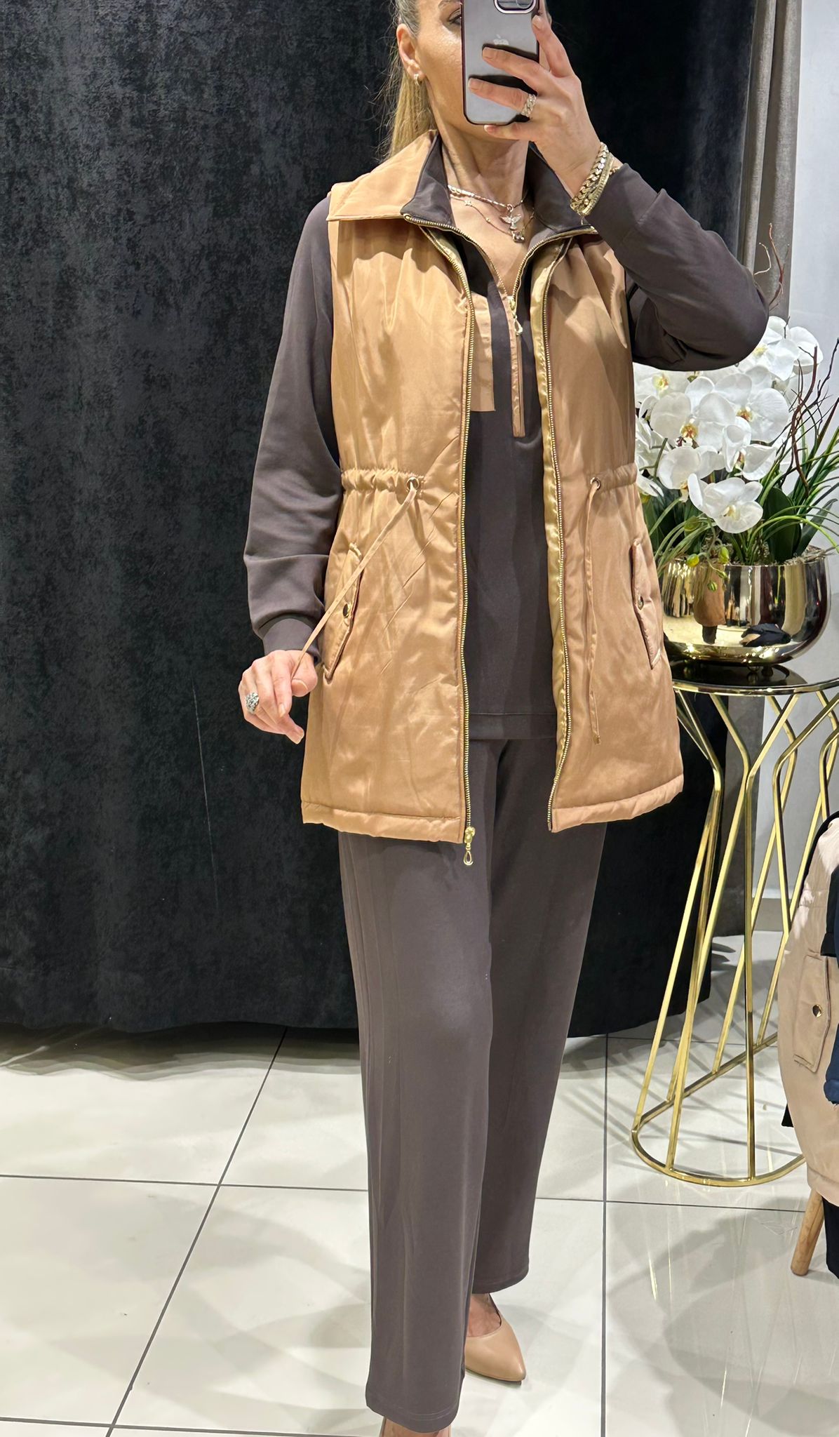 ŞİŞME YELEKLİ ÜÇLÜ TAKIM  