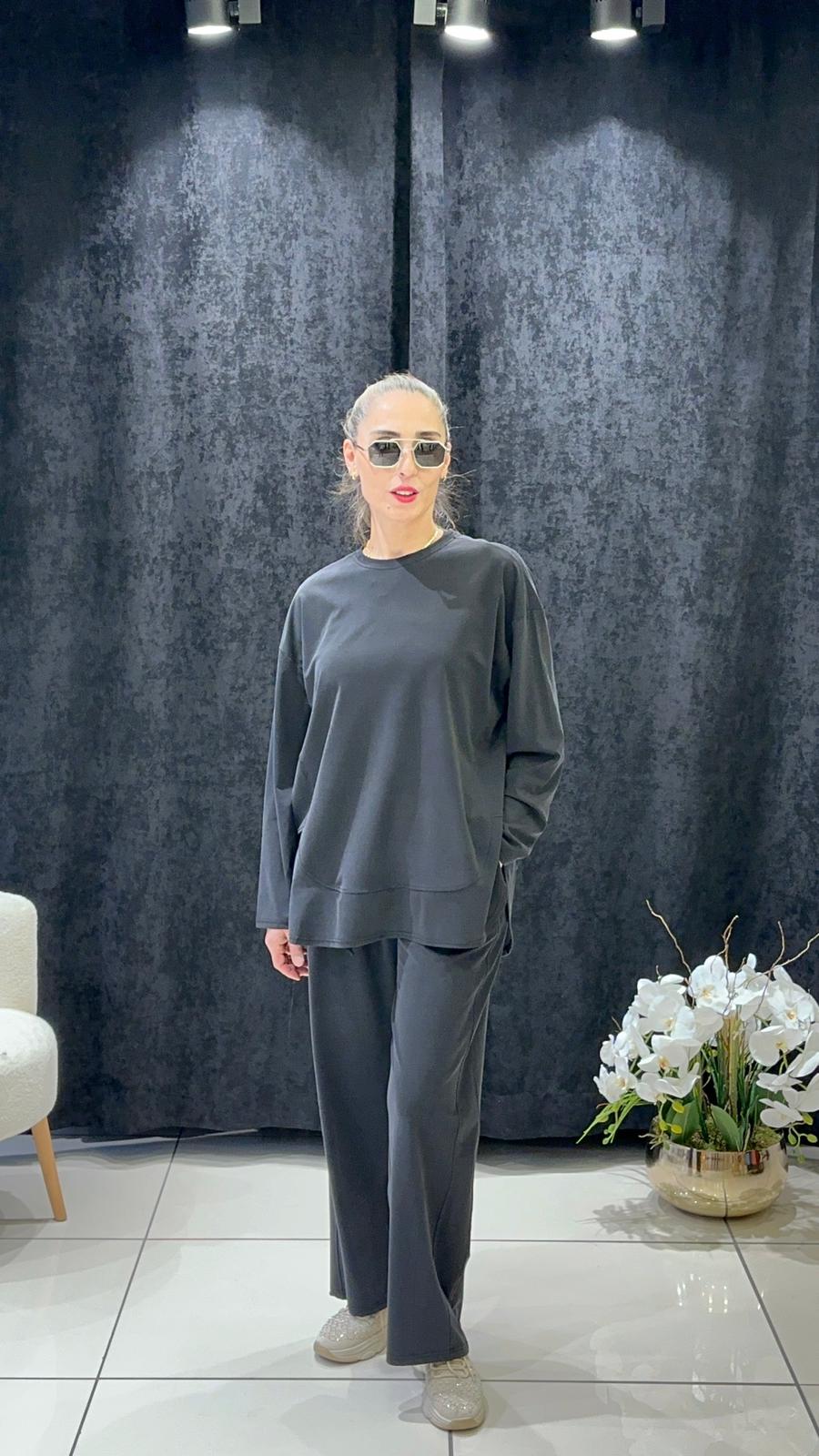 OYSHOO TAKIM PANTOLON BELİ LASTİKLİ VE CEPLİ 