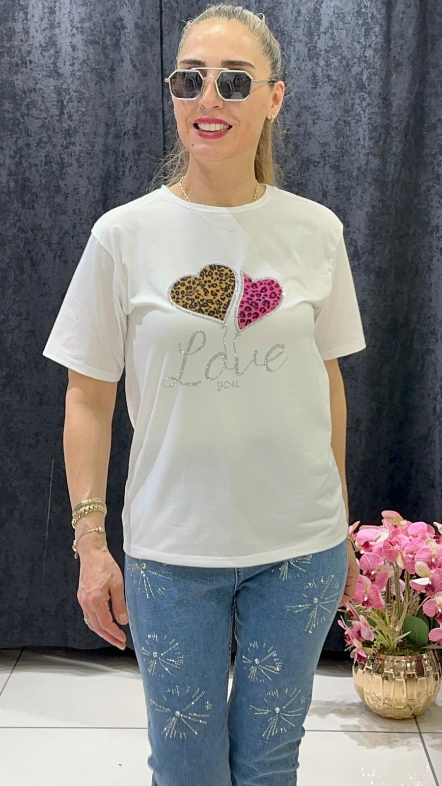 LEOPAR KALP LOVE PENYE TUNİK