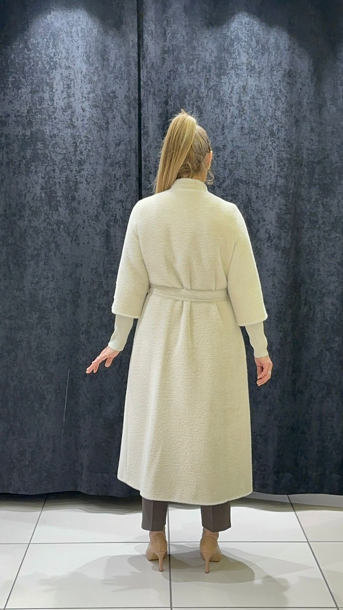 ANGORA KABAN ÇITÇIT DETAY KOL UCU TRİKO RİBANA 