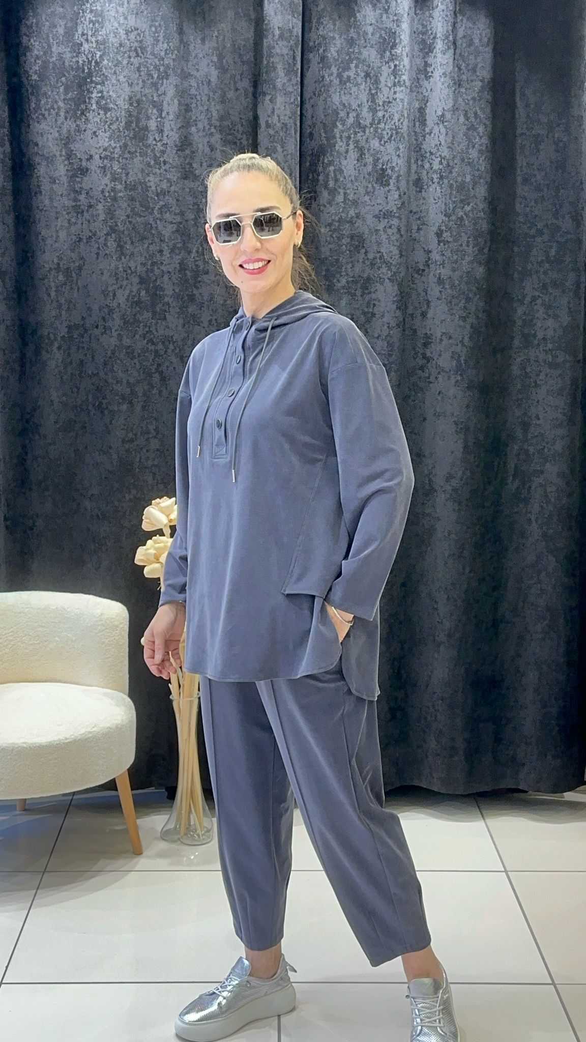 OYSHOO TAKIM PANTOLON BELİ LASTİKLİ VE CEPLİ 