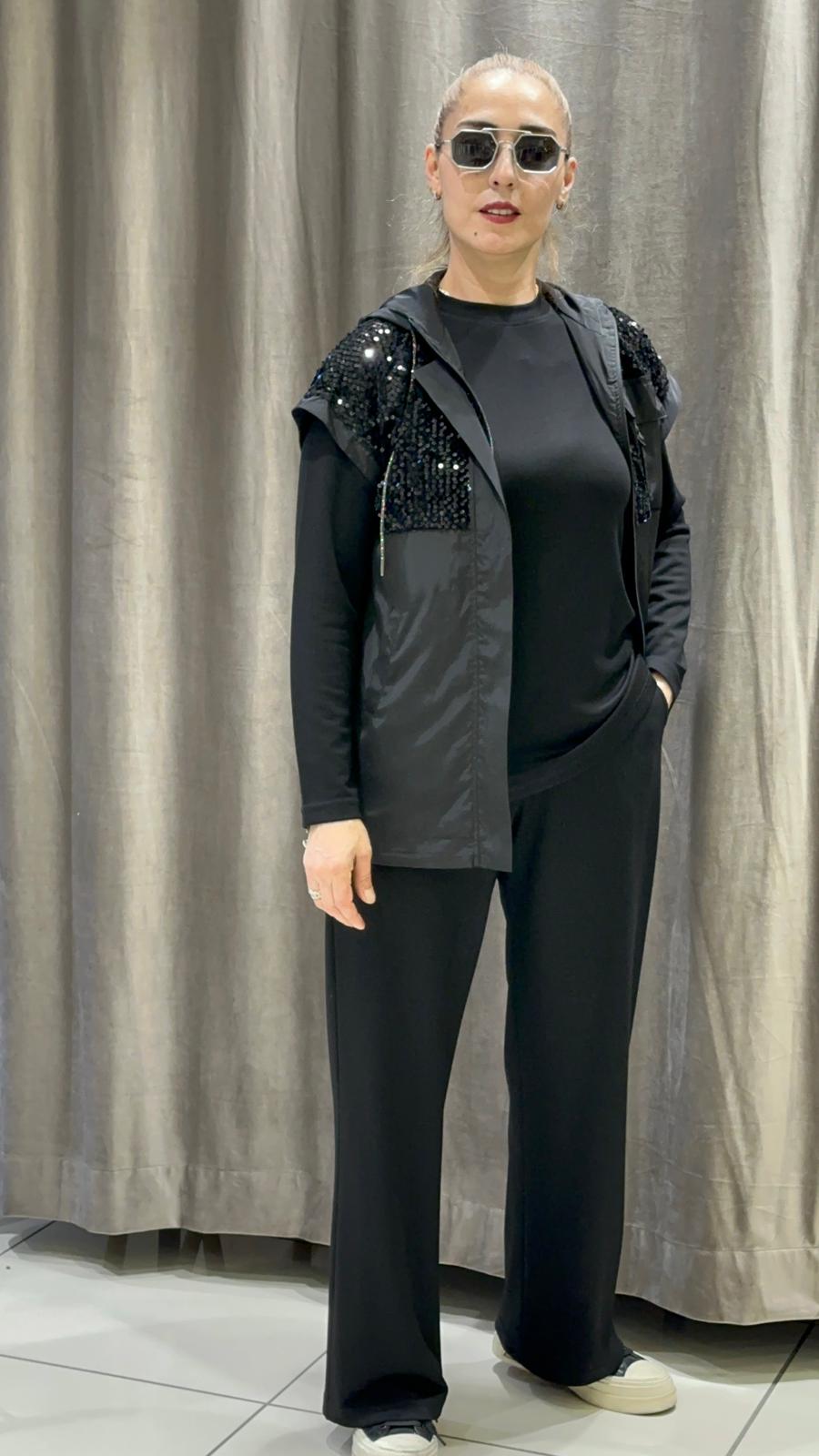 OYSHO PUL PAYET VE PARAŞÜT GARNİLİ ÜÇLÜ TAKIM 