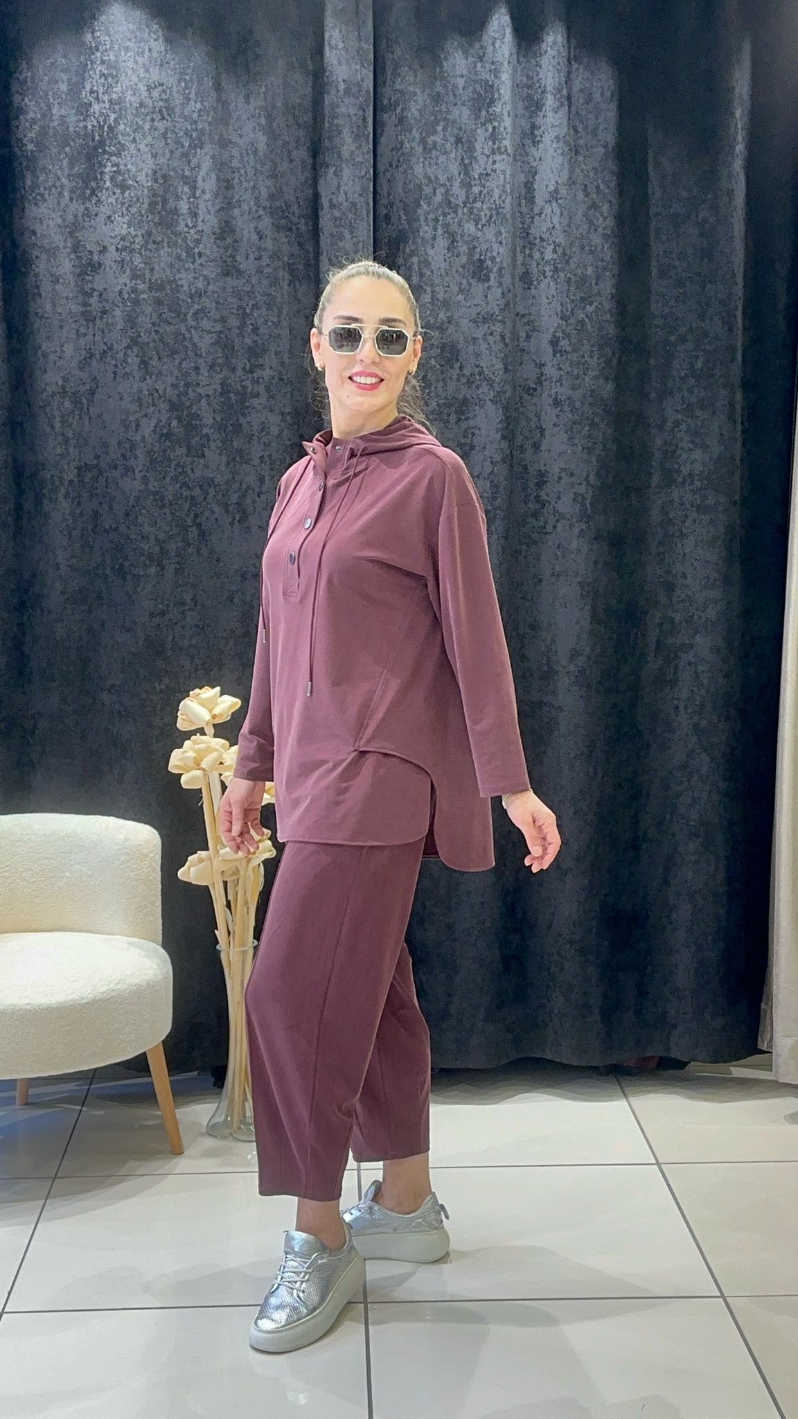 OYSHOO TAKIM PANTOLON BELİ LASTİKLİ VE CEPLİ 