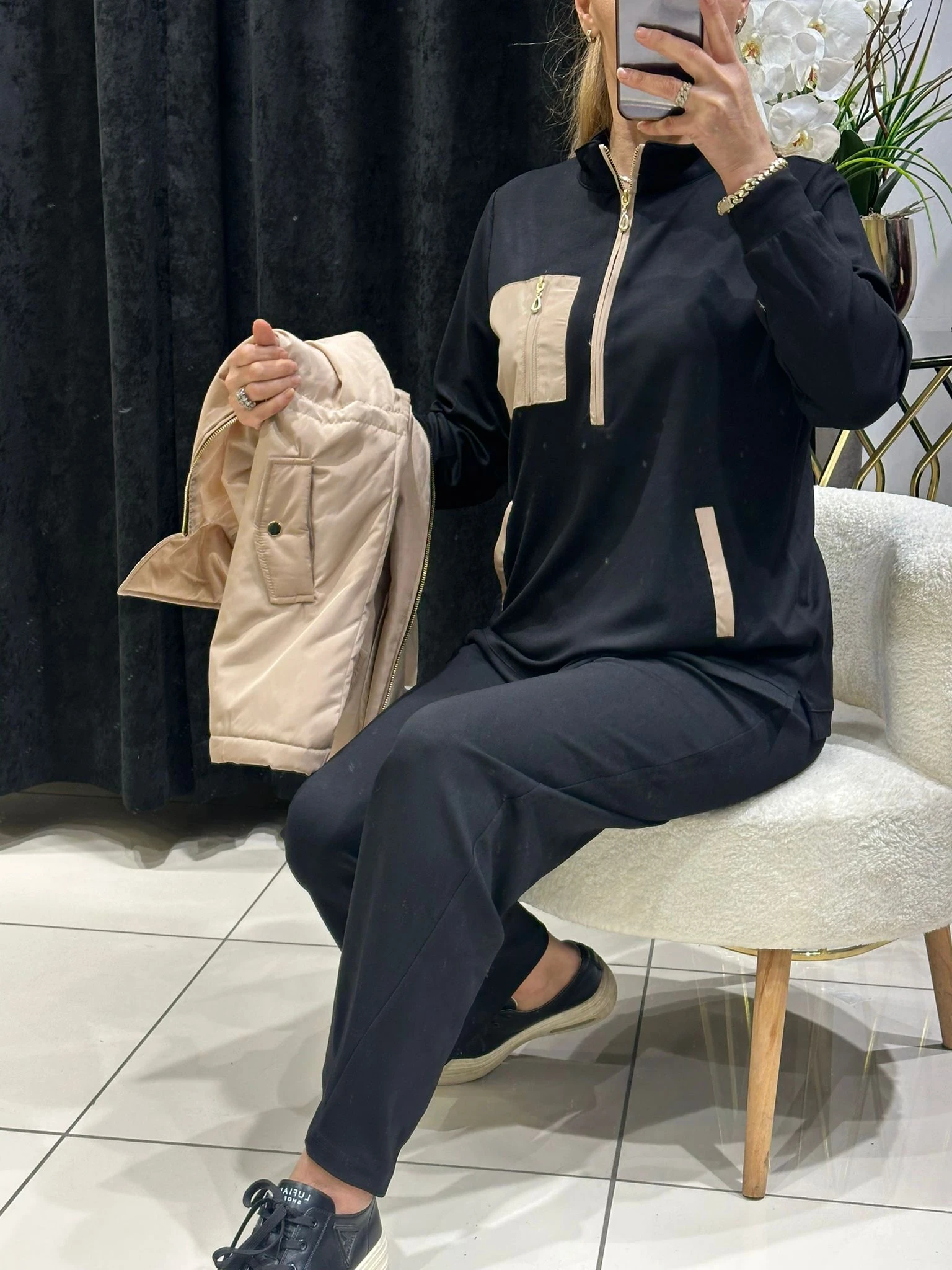 ŞİŞME YELEKLİ ÜÇLÜ TAKIM  