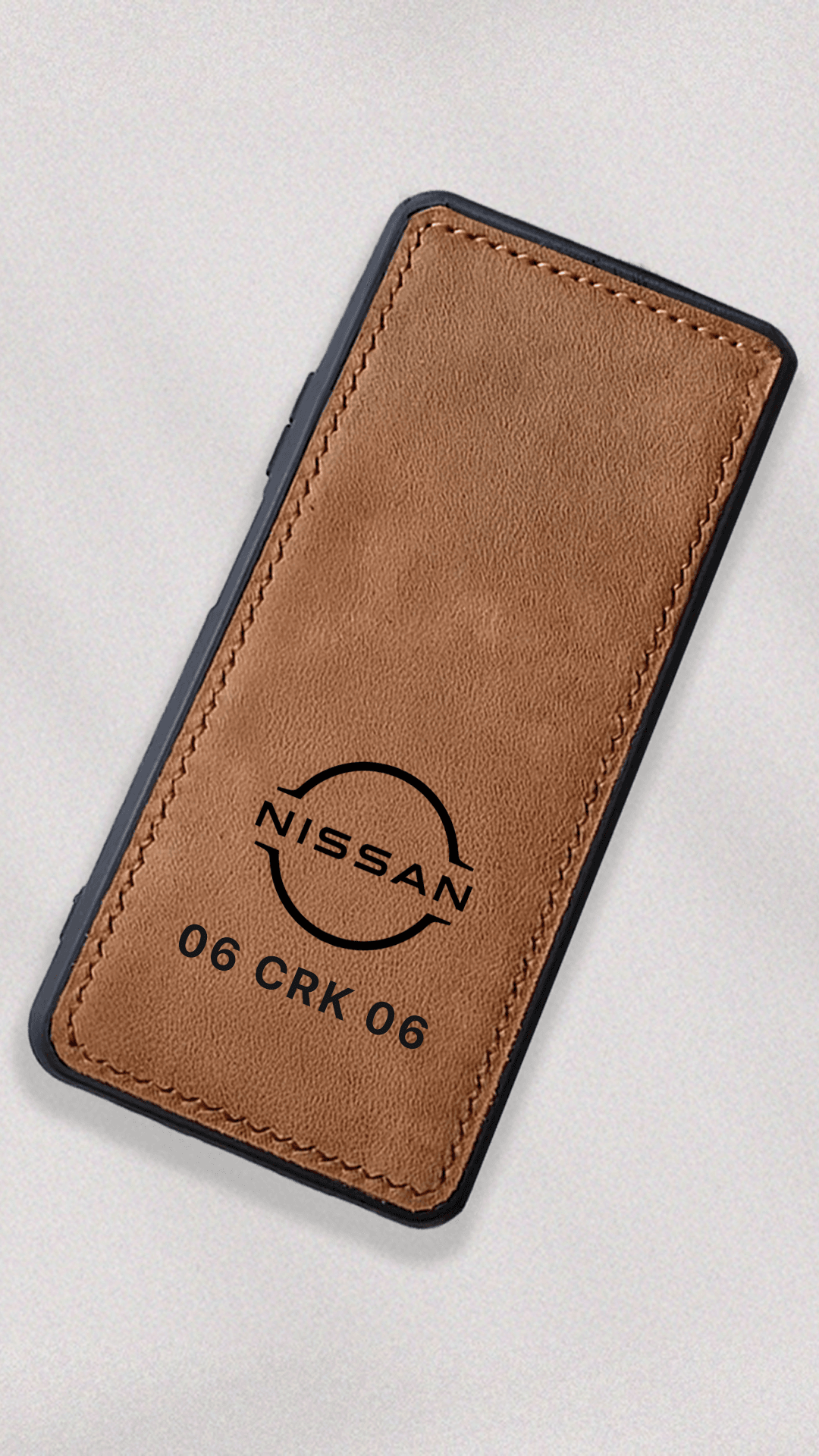 Nissan Logo Baskılı Deri Telefon Kılıfı