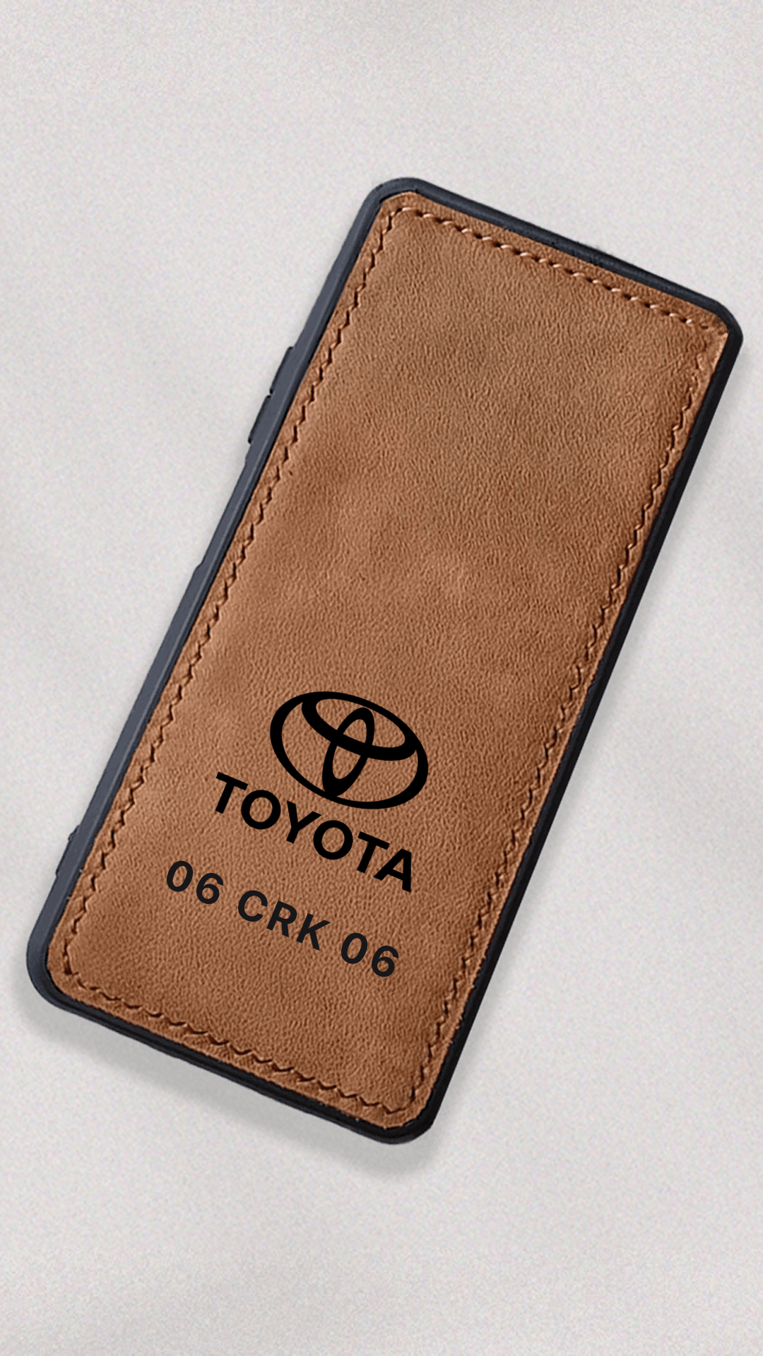 Toyota Logo Baskılı Deri Telefon Kılıfı