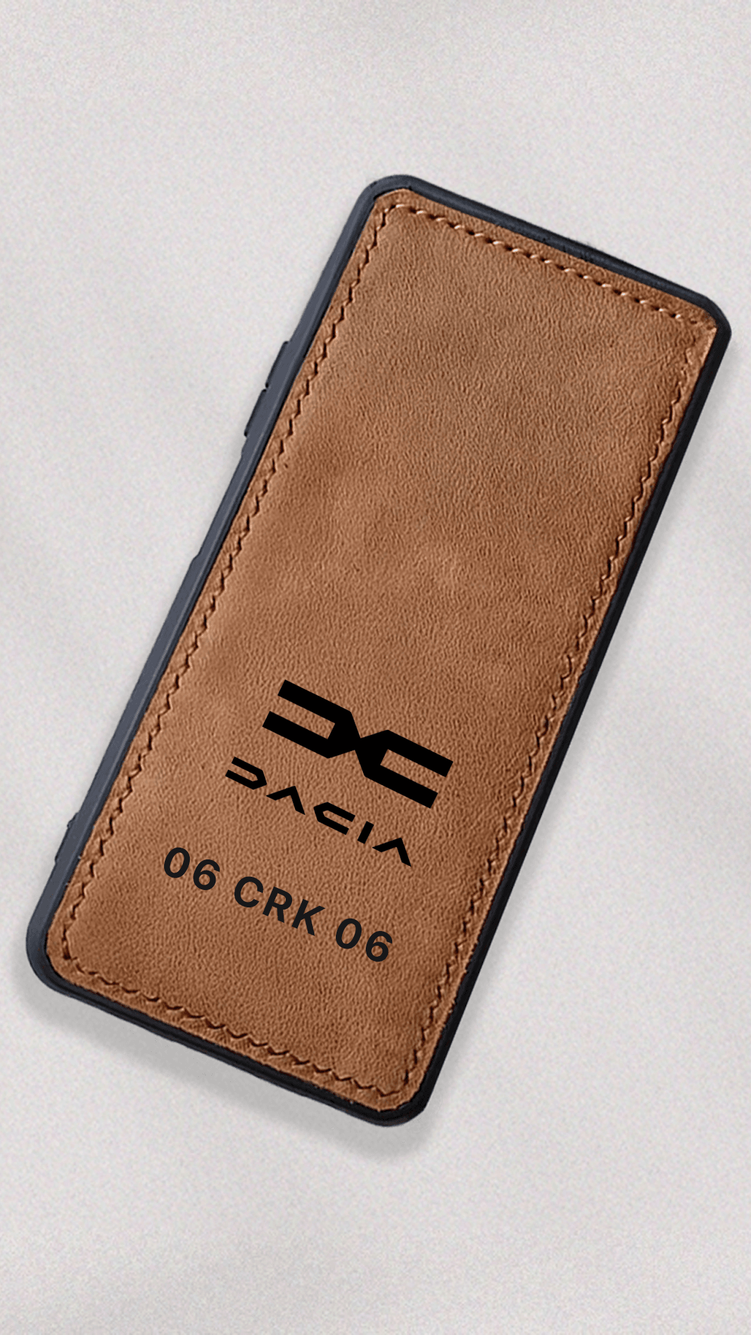 Dacia Logo Baskılı Deri Telefon Kılıfı