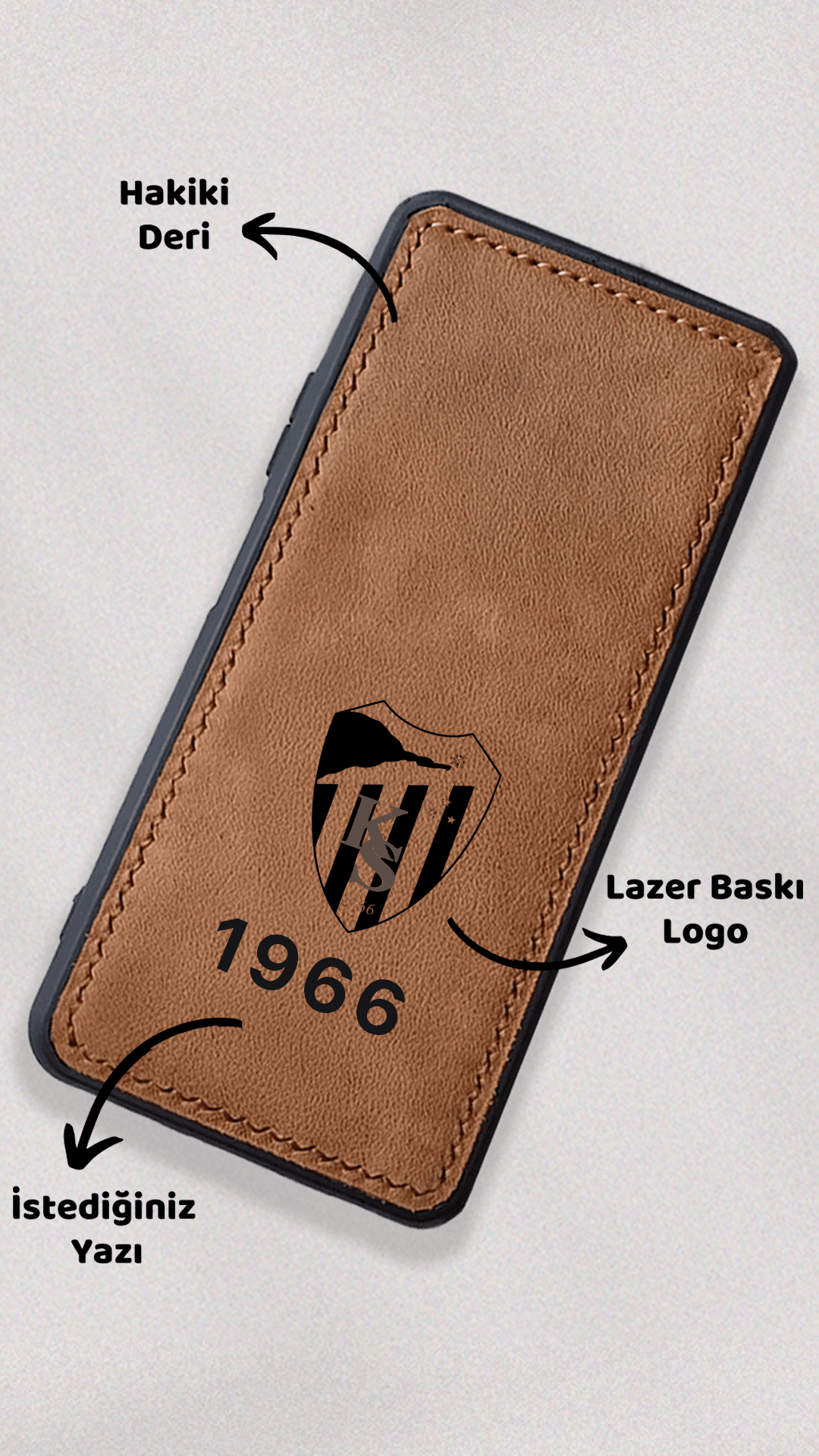 Kocaelispor Logo Baskı Deri Telefon Kılıfı