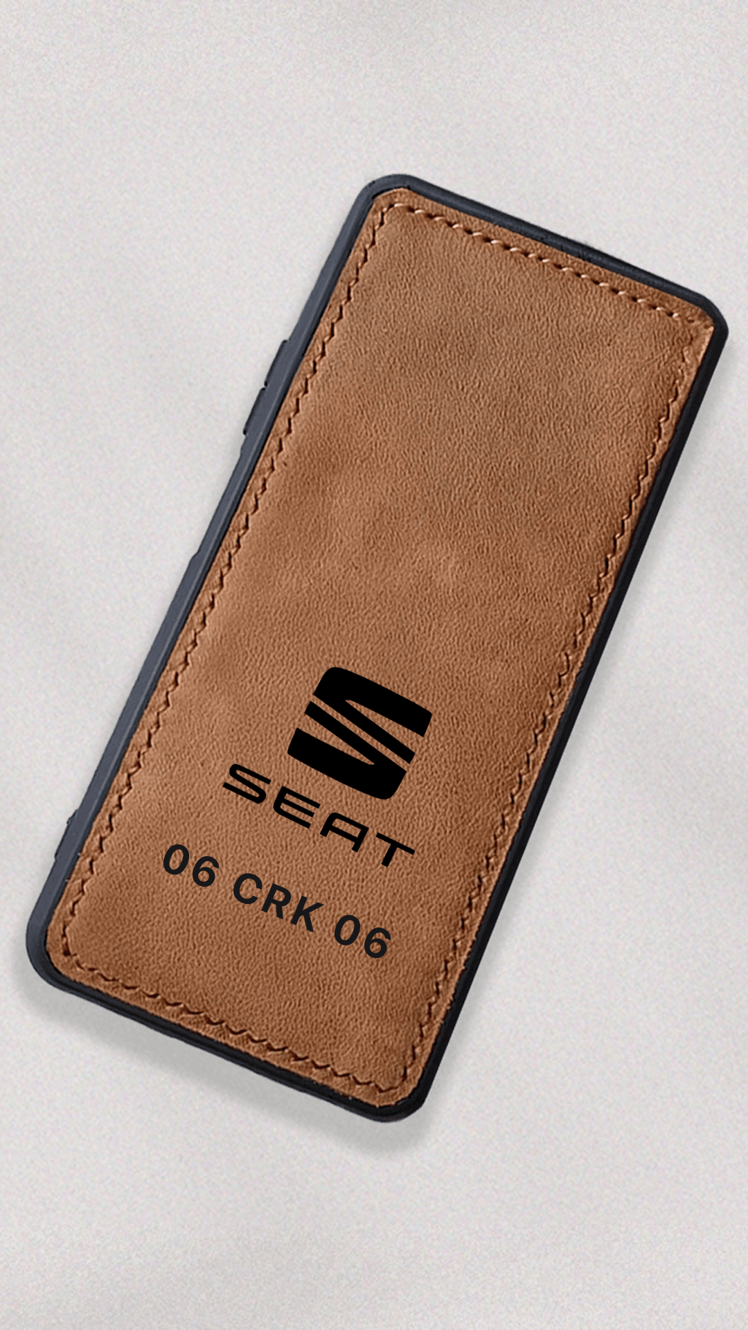 Seat Logo Baskılı Deri Telefon Kılıfı