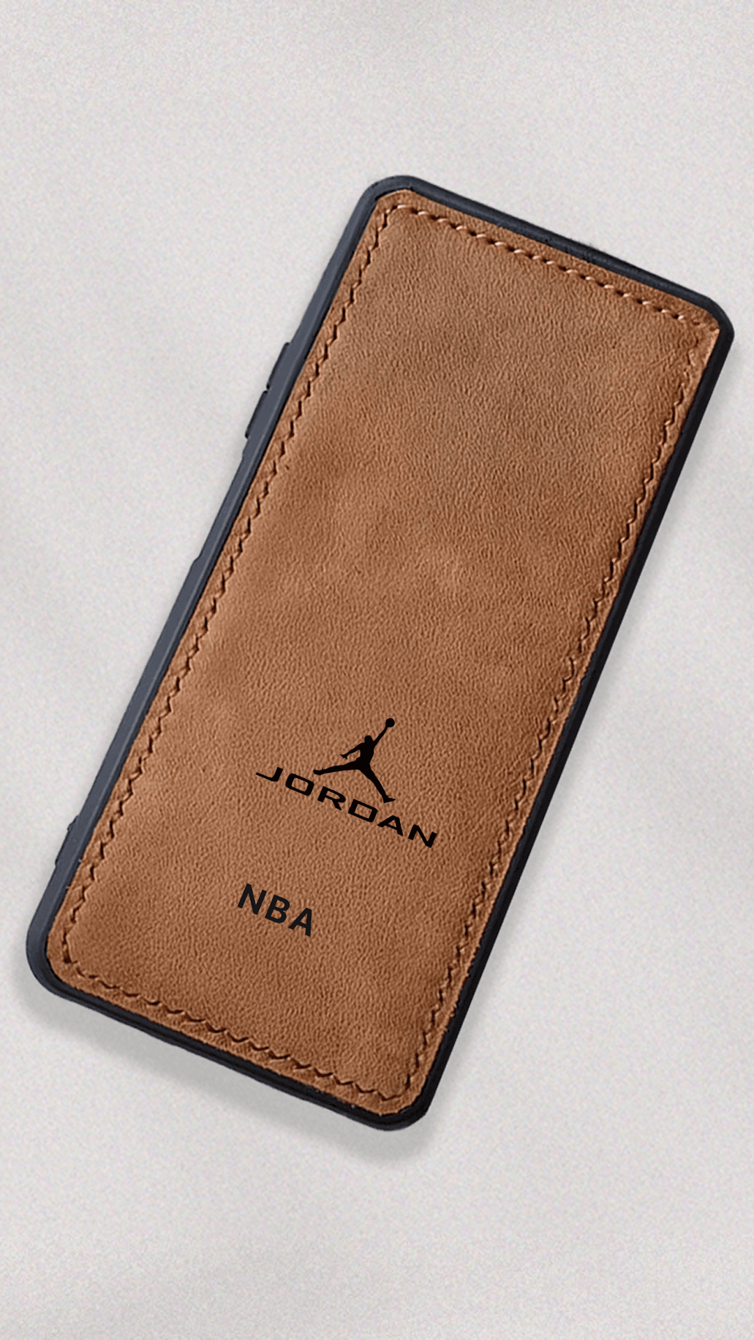 Jordan Air Logo Baskı Deri Telefon Kılıfı