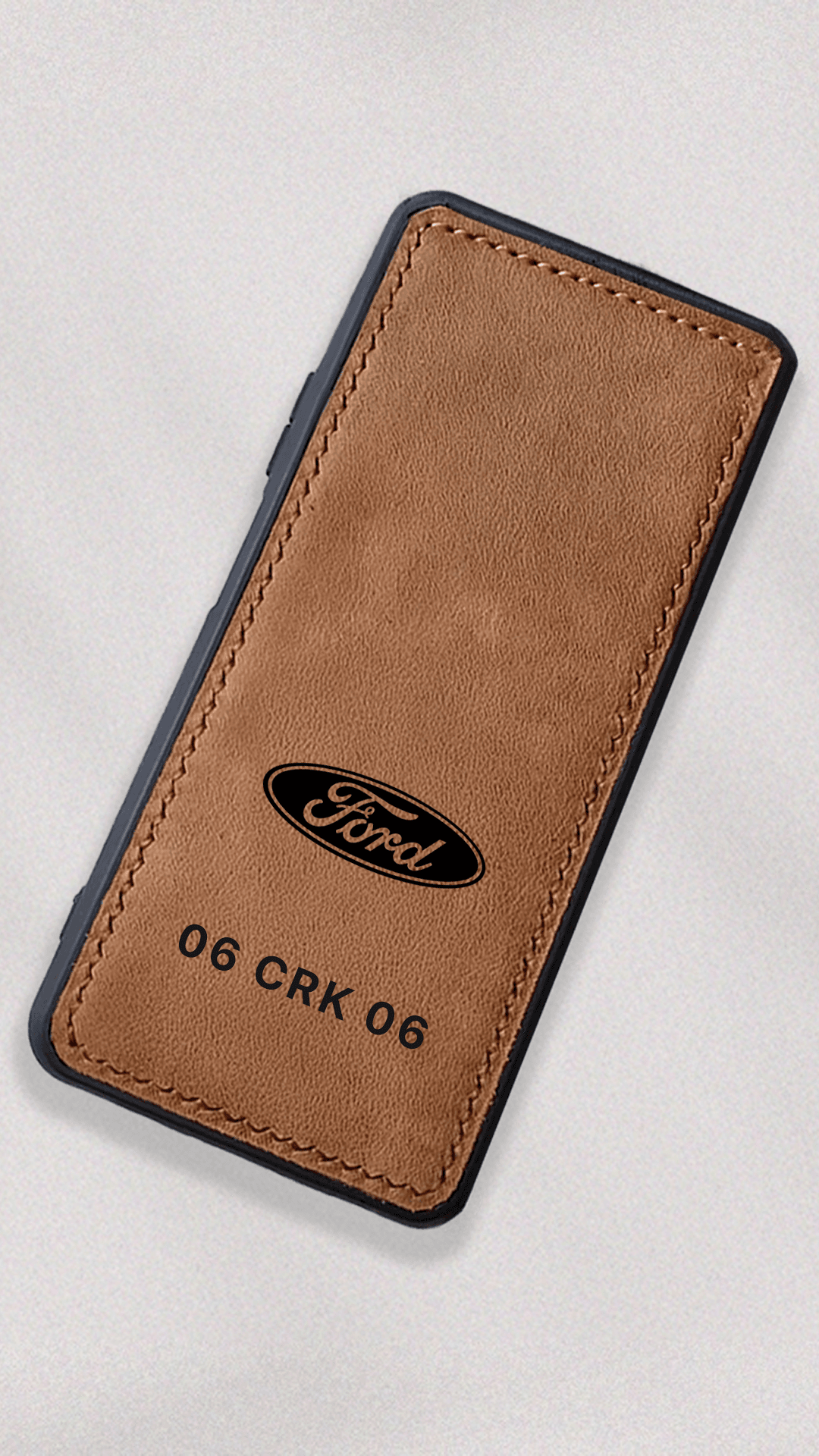 Ford Logo Baskılı Deri Telefon Kılıfı