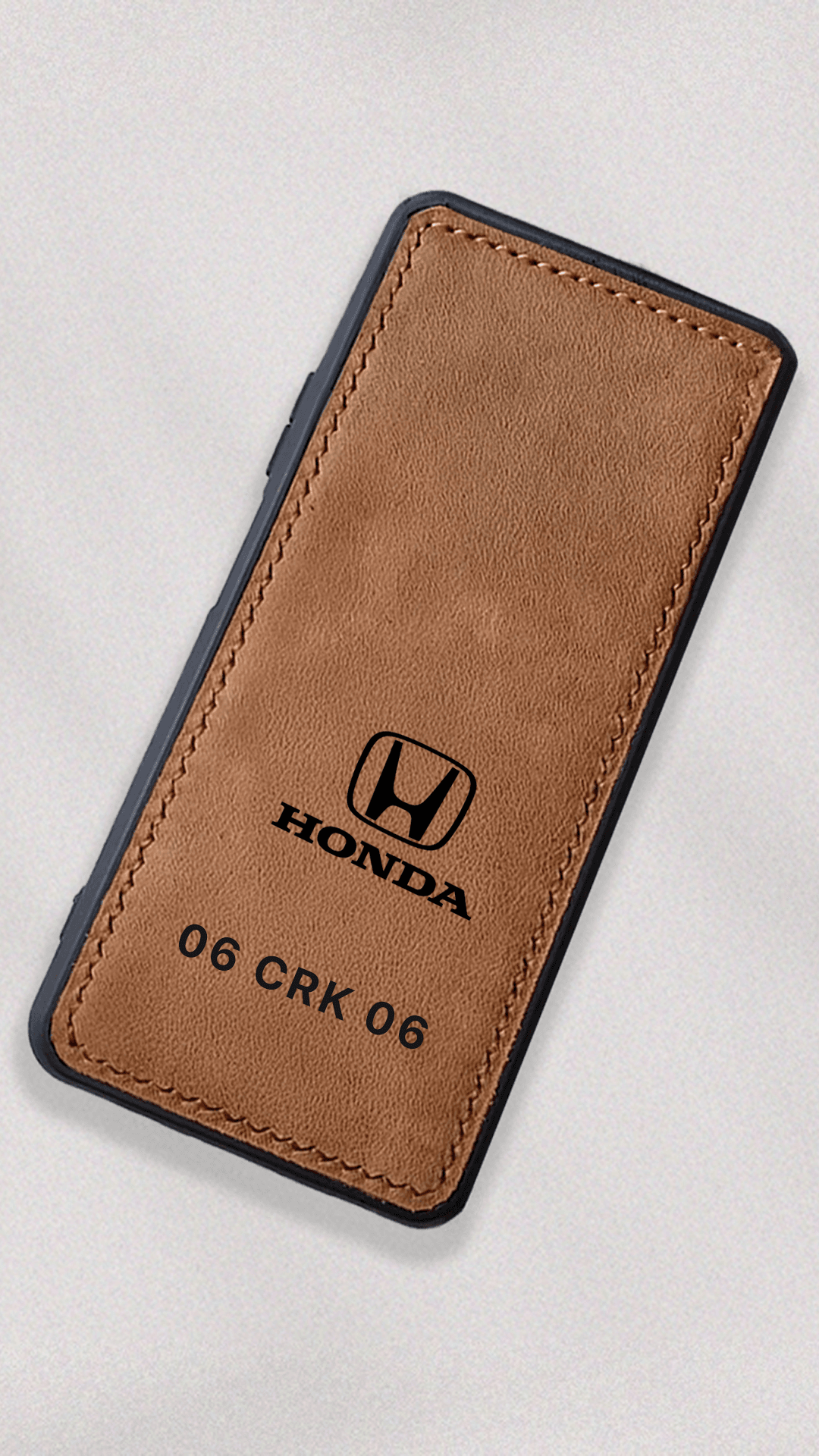 Honda Logo Baskılı Deri Telefon Kılıfı