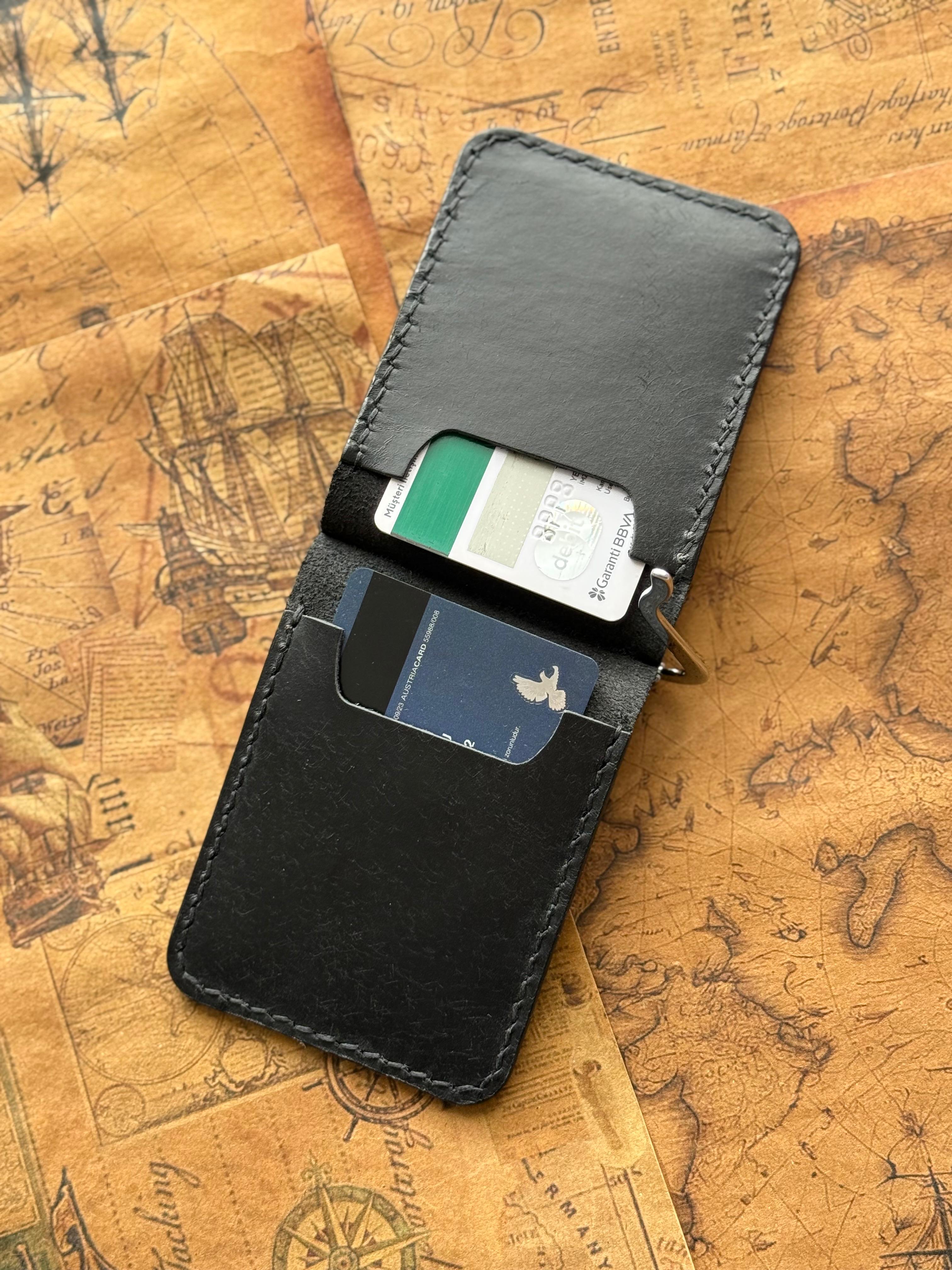 Klipsli Deri Kartlık