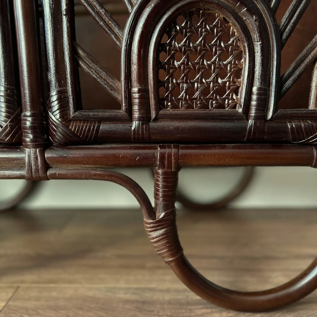 Hug Mini Rattan Konsol - Koyu Kestane