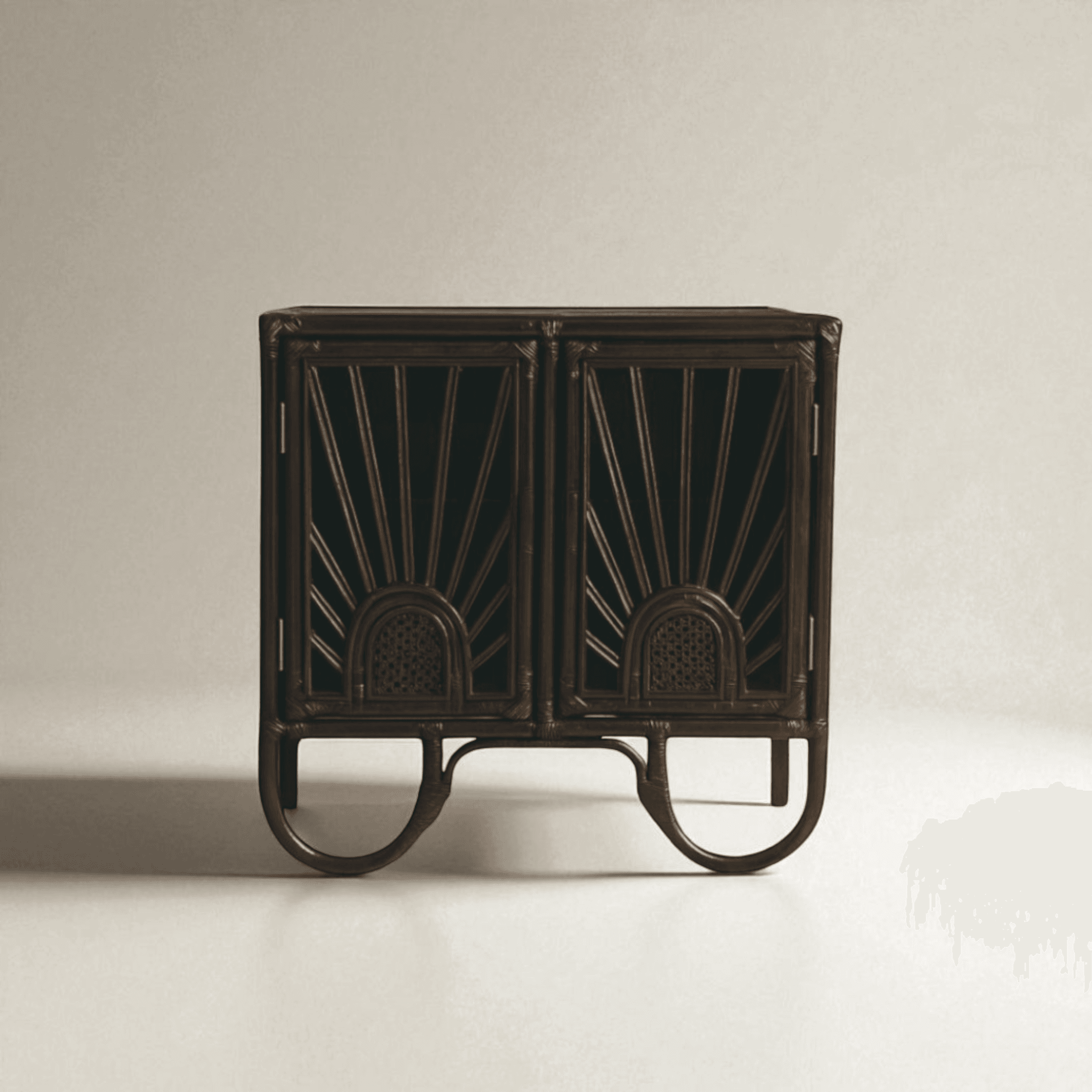 Hug Mini Rattan Konsol - Koyu Kestane