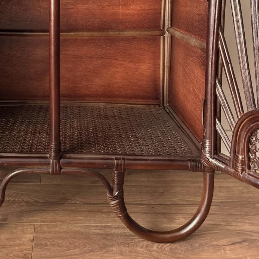 Hug Mini Rattan Konsol - Koyu Kestane