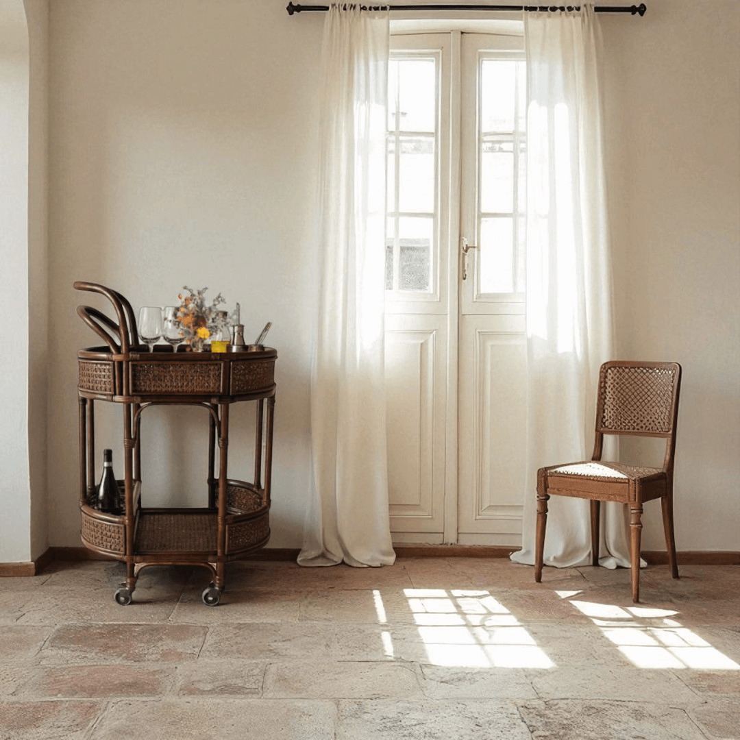 Shuttle Rattan Servis Arabası