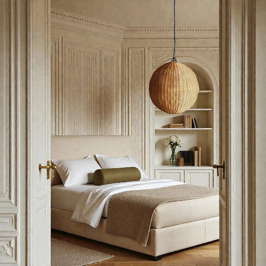 Cosmos Doğal Rattan Sarkıt Avize