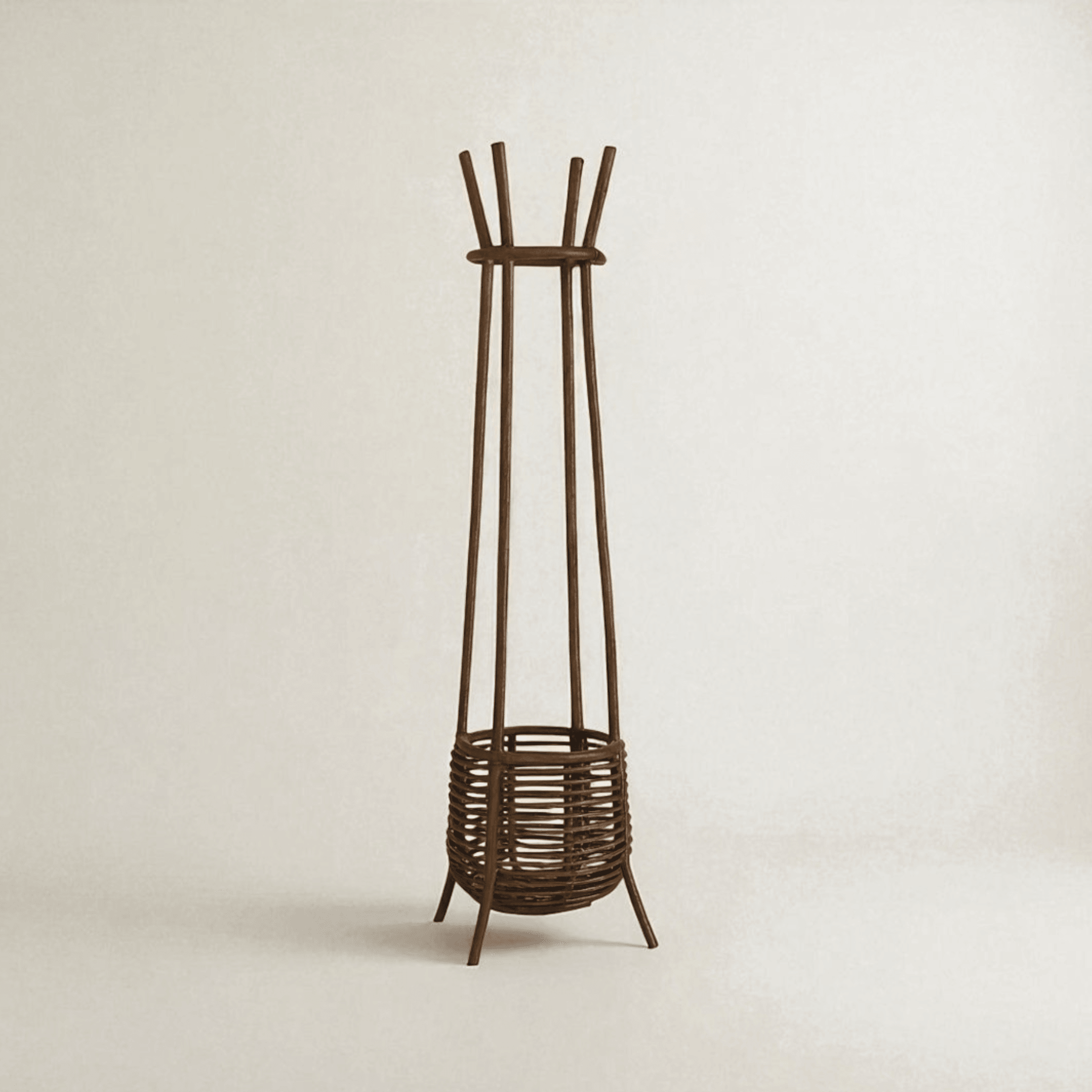 Chunk Sepetli Rattan Askılık