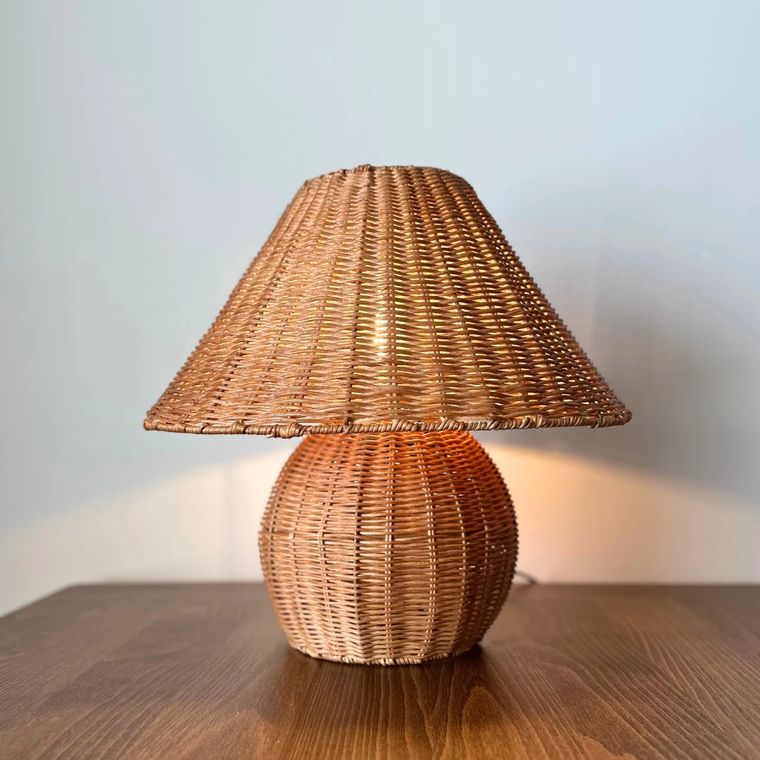 Truffle Büyük Rattan Abajur