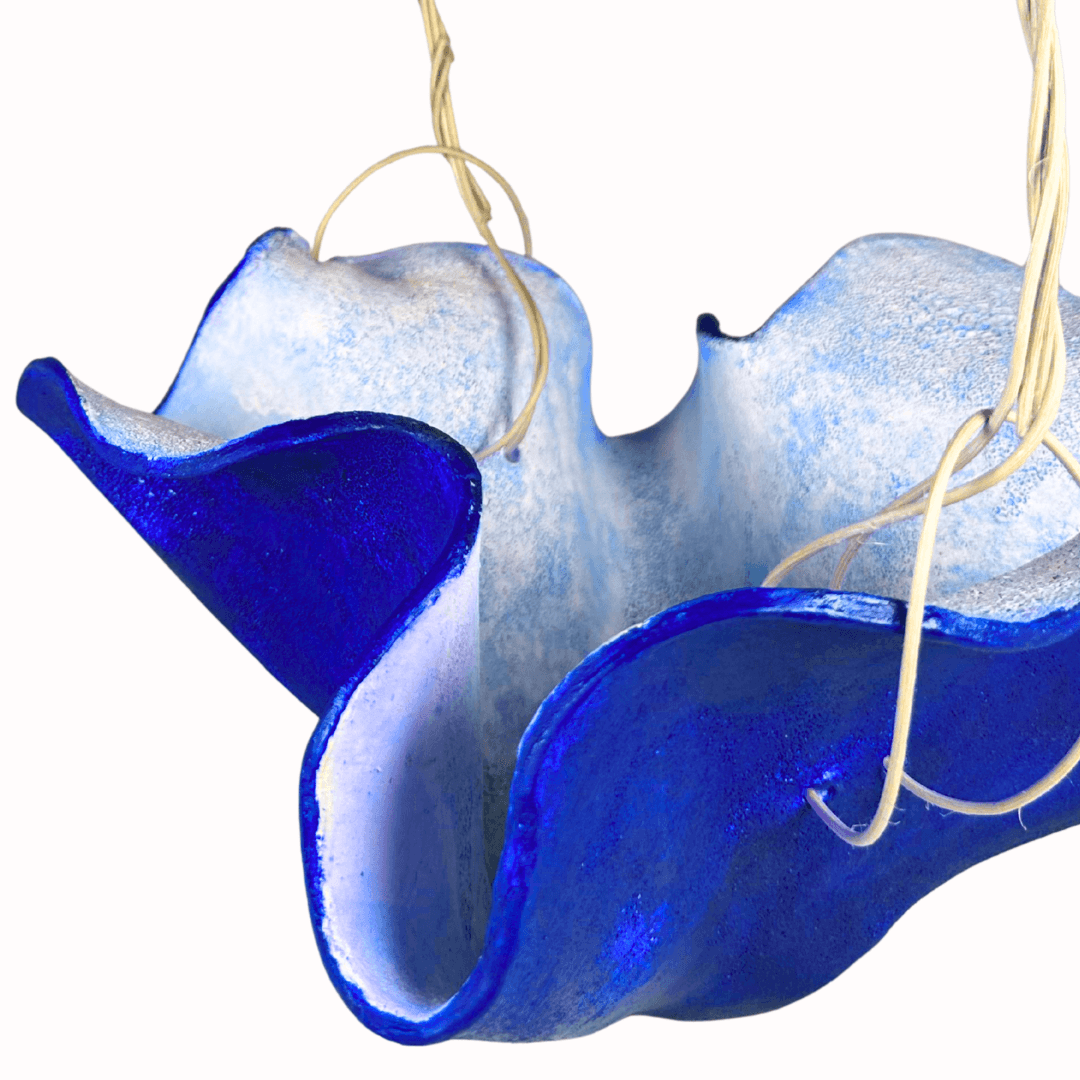 Parrish Blue Asimetrik Seramik Sepet