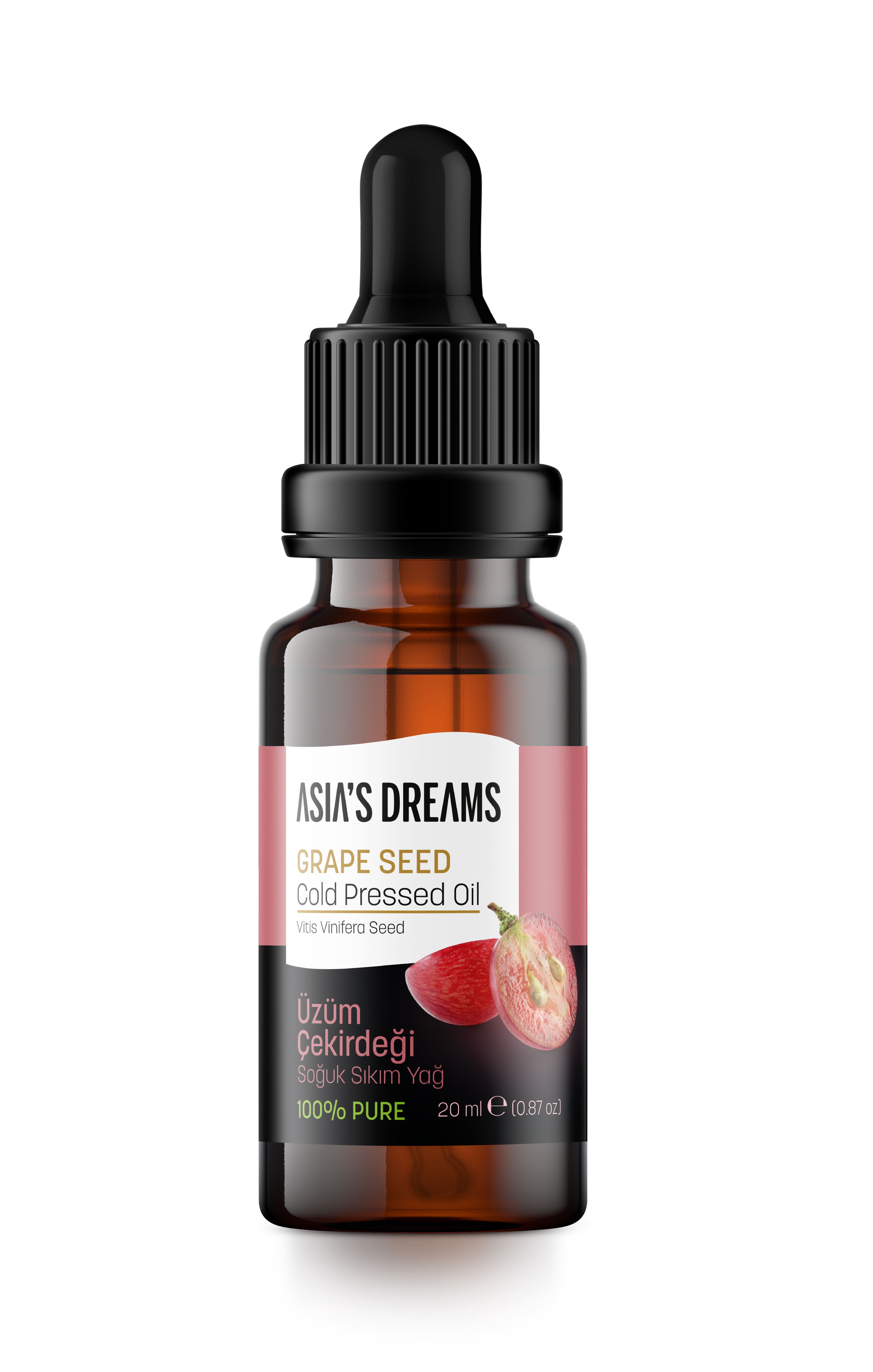 Asia's Dreams Grape Seed Cold Pressed Oil 20ml