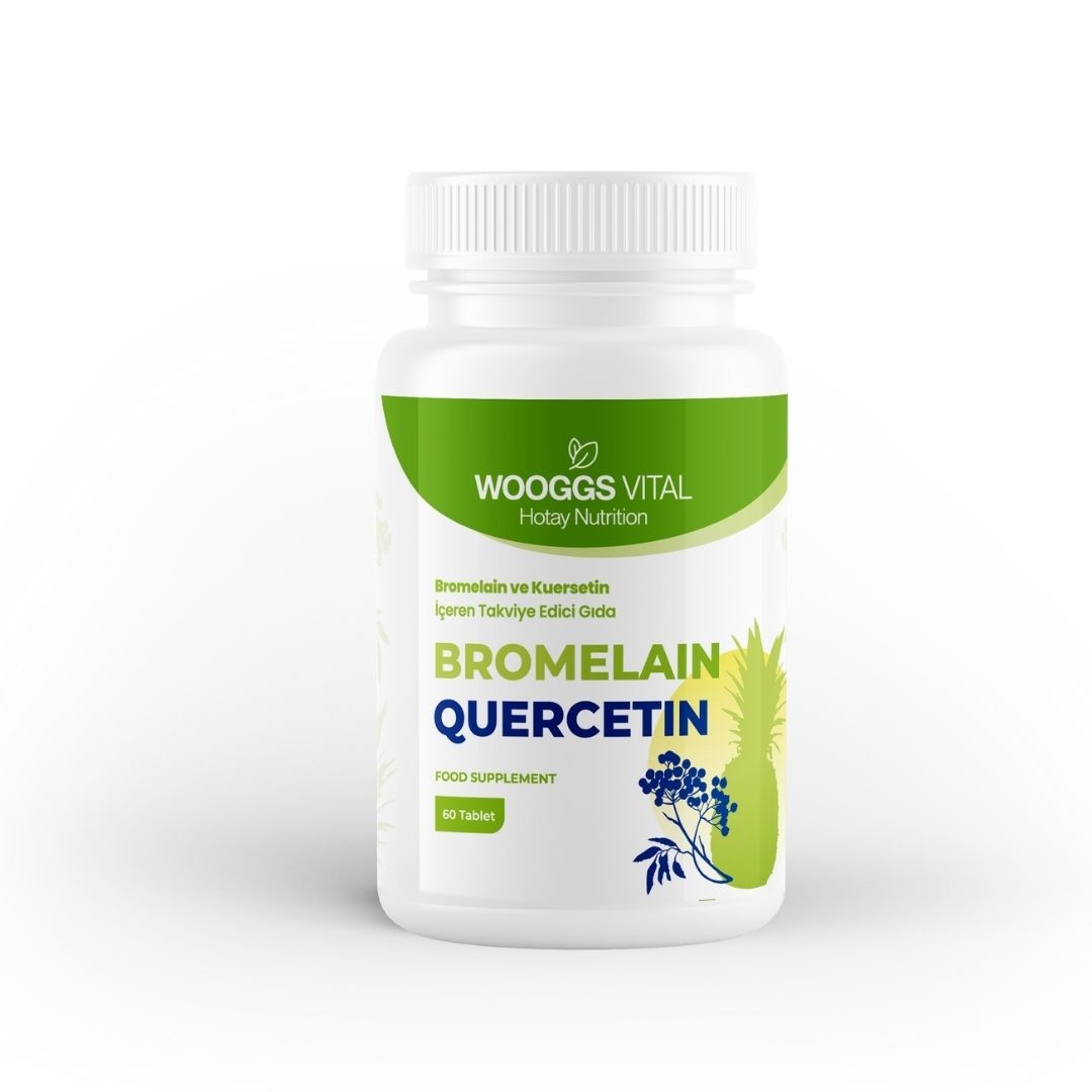 Wooggs Vital Bromelain and Quercetin Supplementing Food 60 Tablets