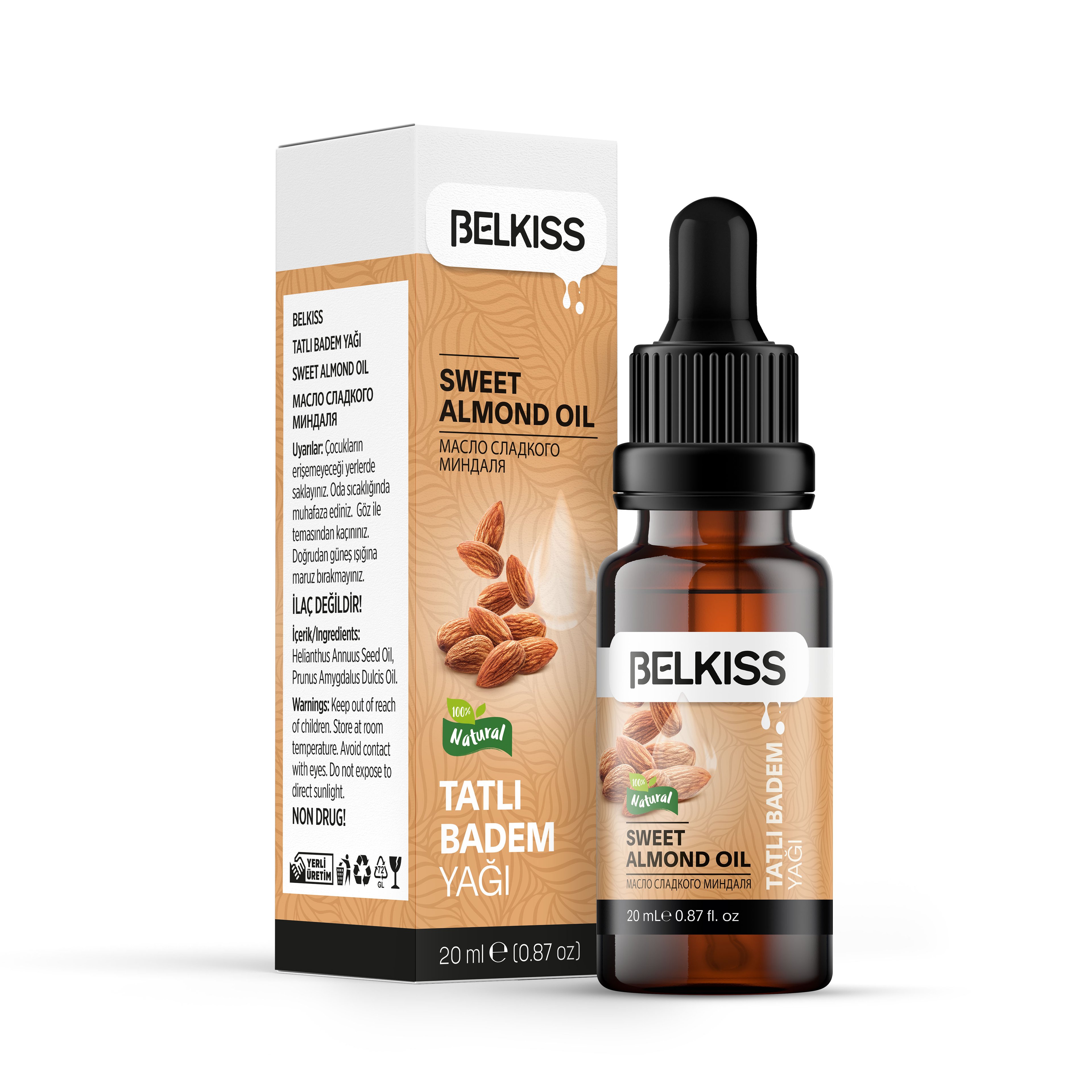 Belkıss Tatlı Badem Yağı 20ml